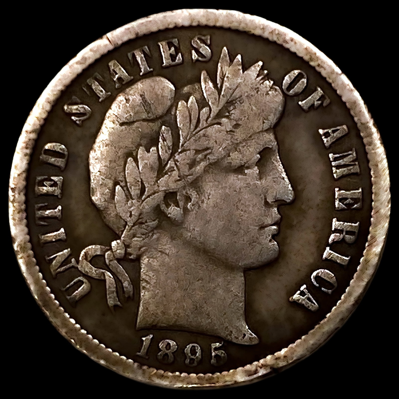 1895-O Barber Dime: 1895-O Barber Dime