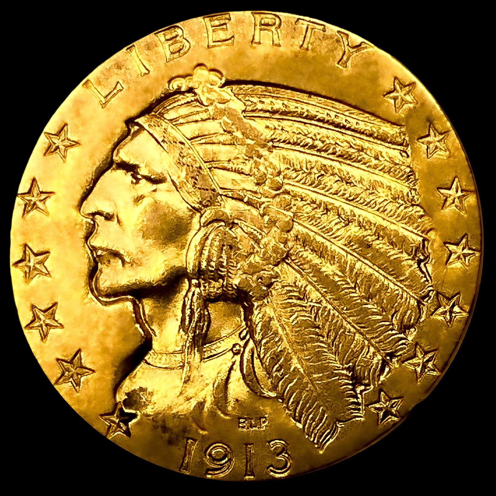 1913 $5 Gold Half Eagle: 1913 $5 Gold Half Eagle