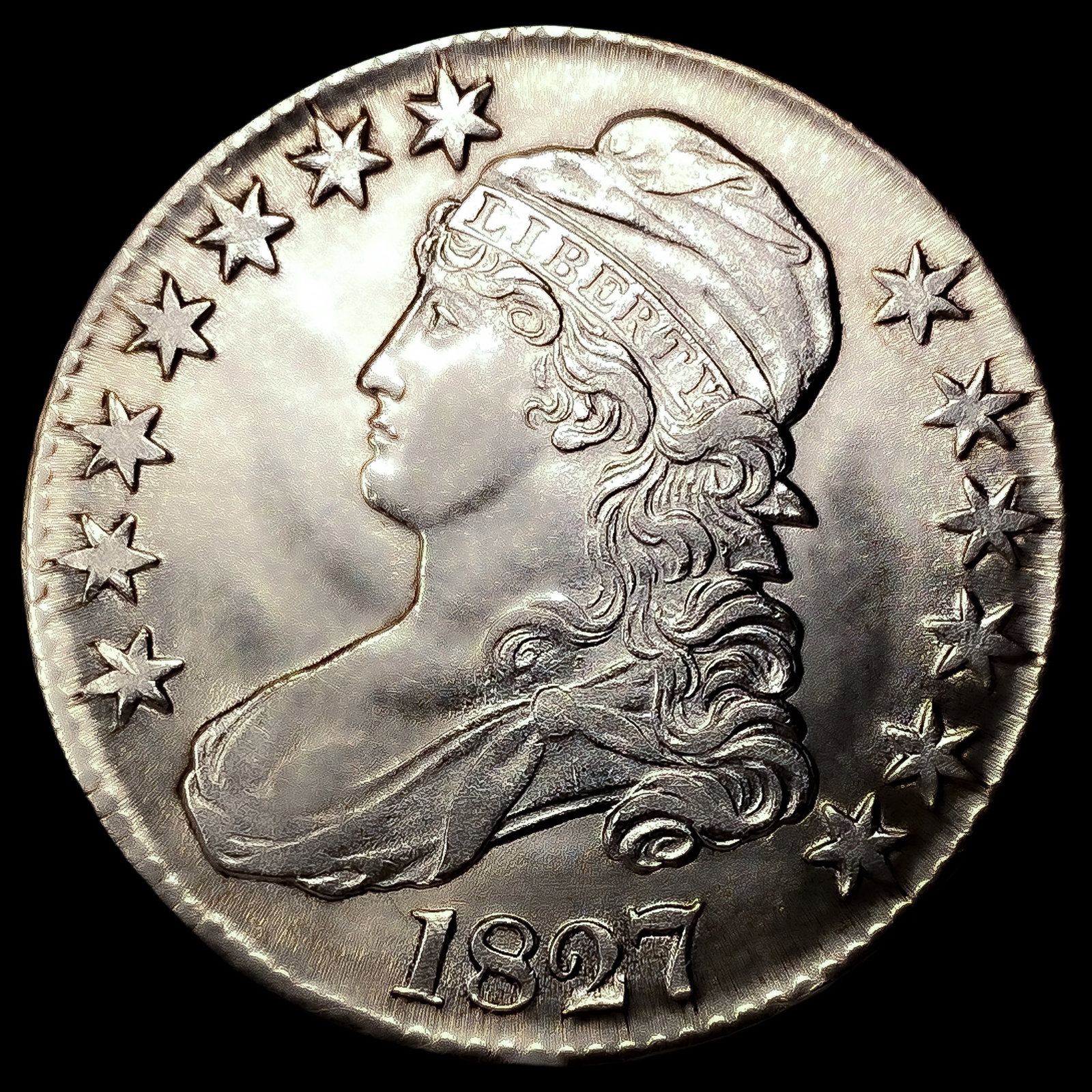 1827 Capped Bust Half Dollar (1 of 2)