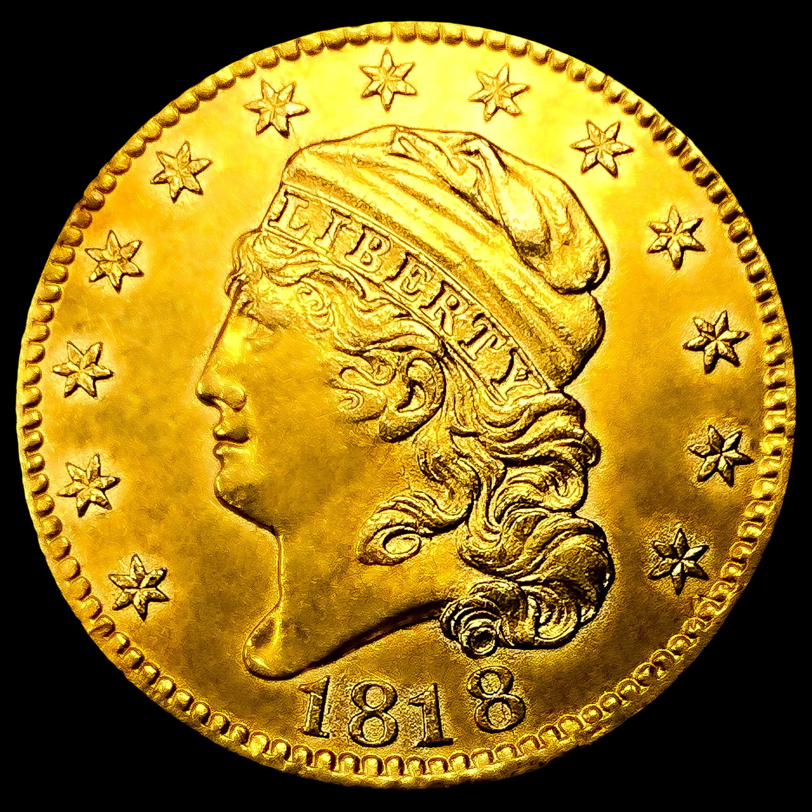 1818 $5 Gold Half Eagle: 1818 $5 Gold Half Eagle