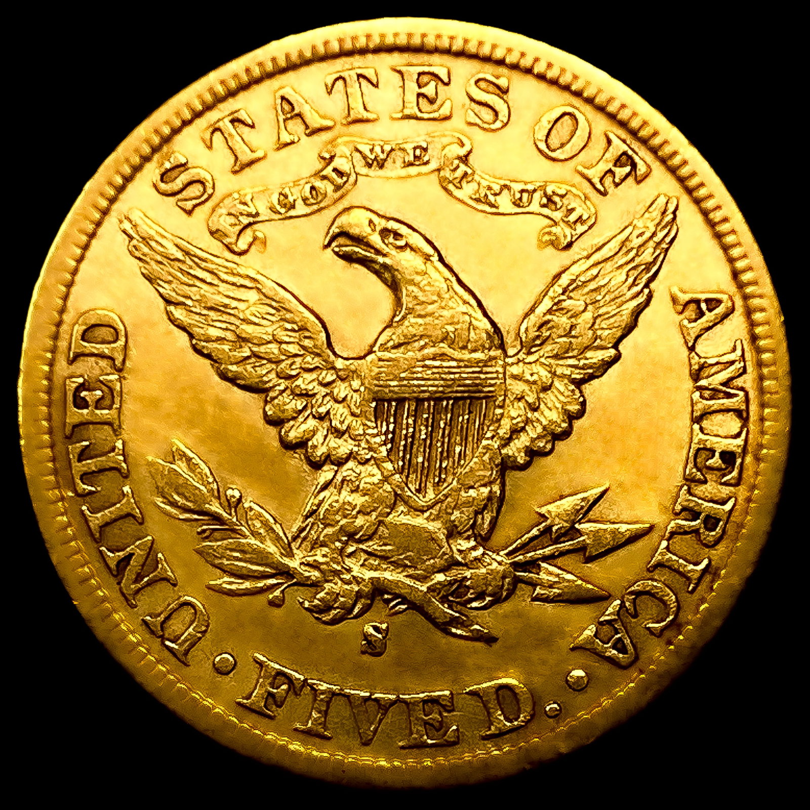 1899-S $5 Gold Half Eagle - 2