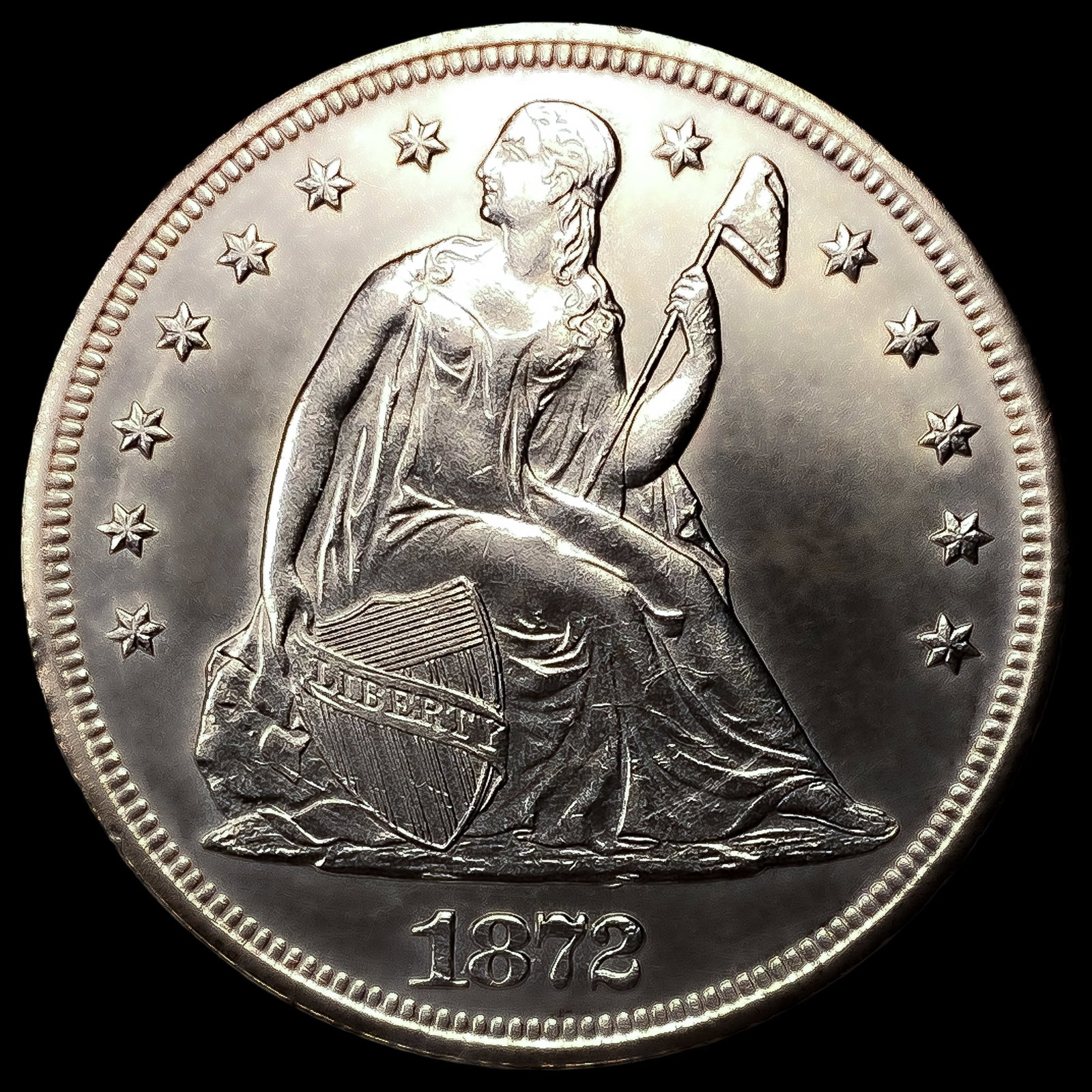 1872 Seated Liberty Dollar: 1872 Seated Liberty Dollar