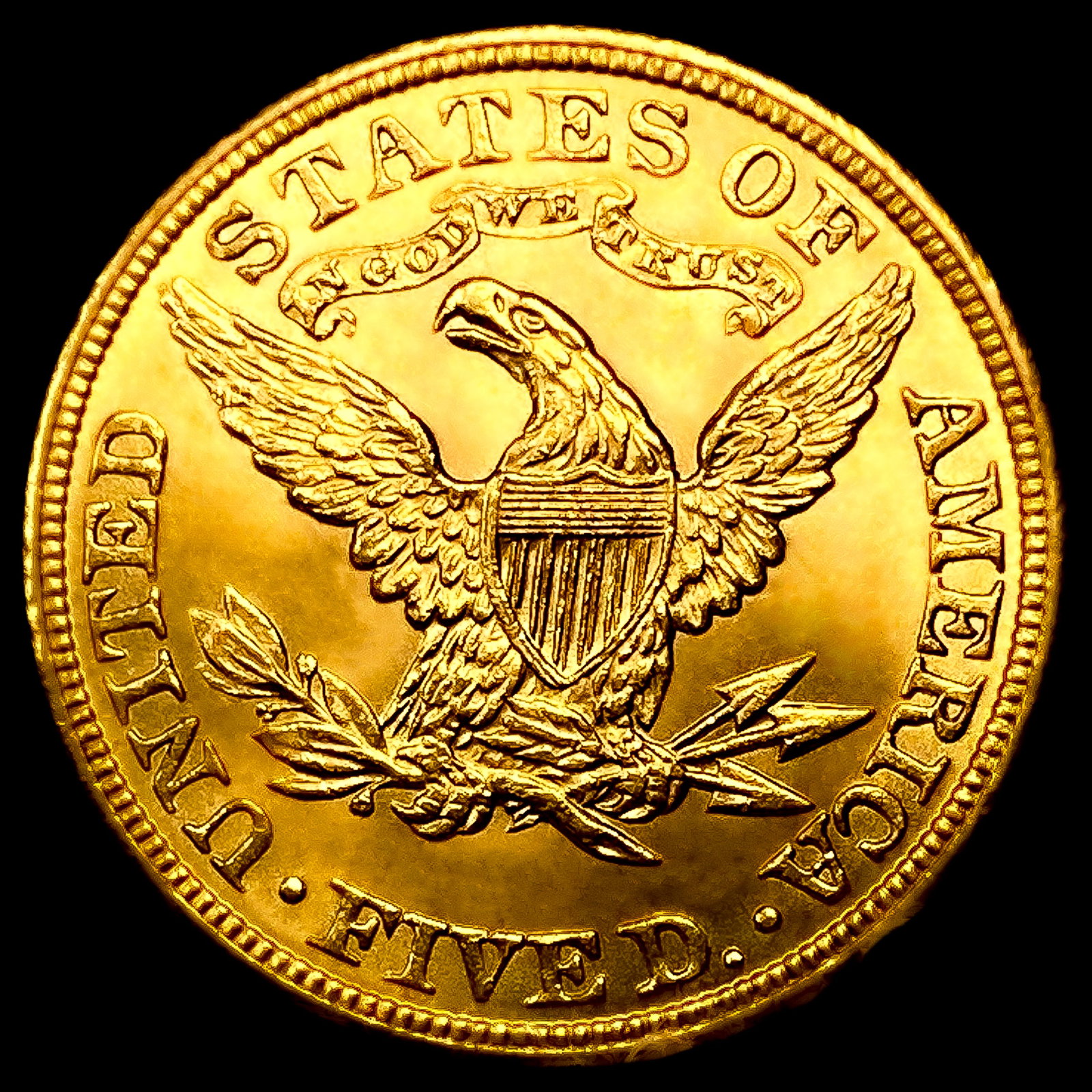 1908 $5 Gold Half Eagle - 2