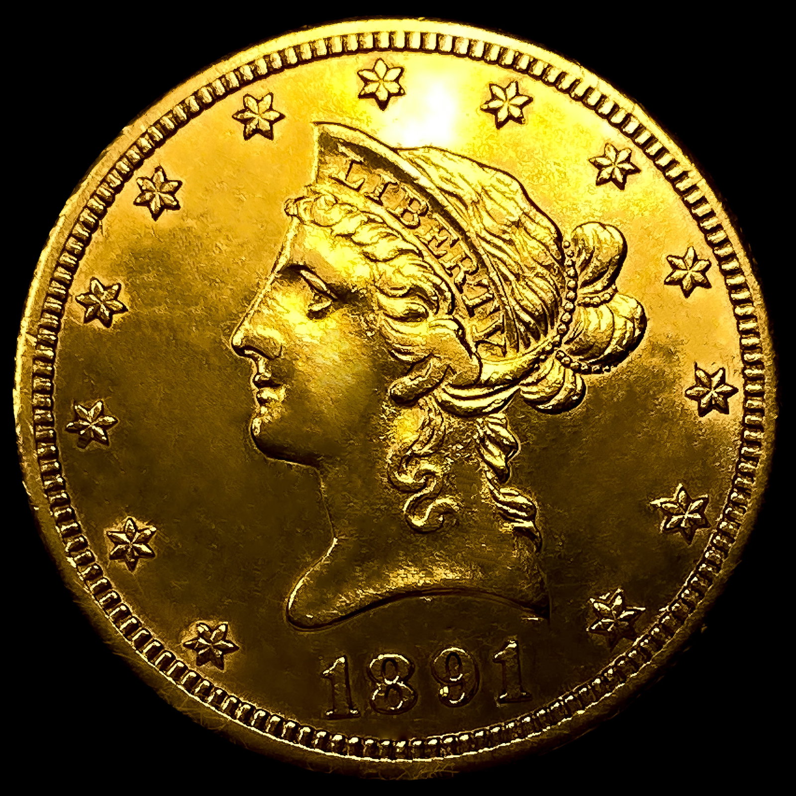 1891-CC $10 Gold Eagle: 1891-CC $10 Gold Eagle