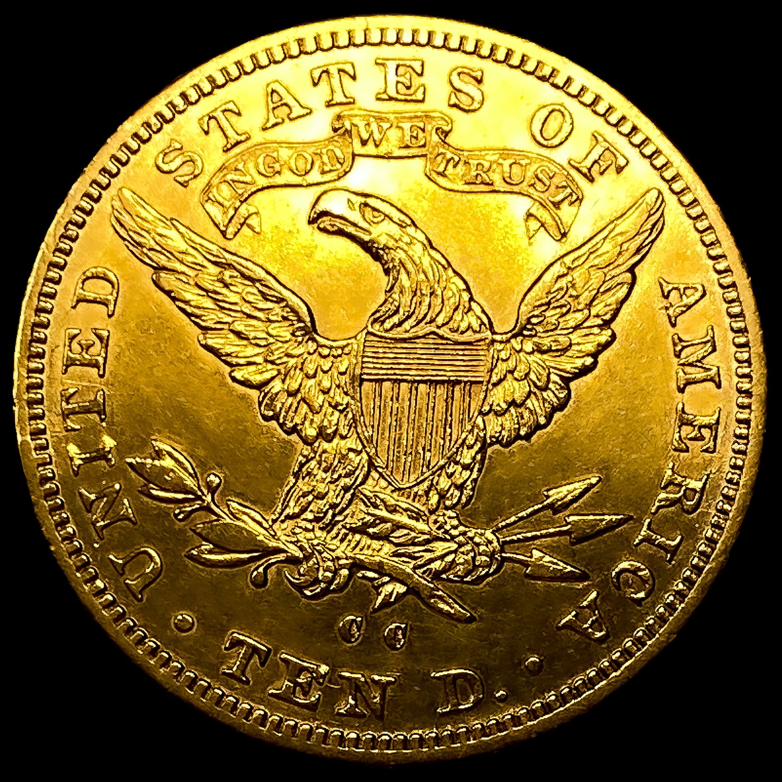 1891-CC $10 Gold Eagle - 2