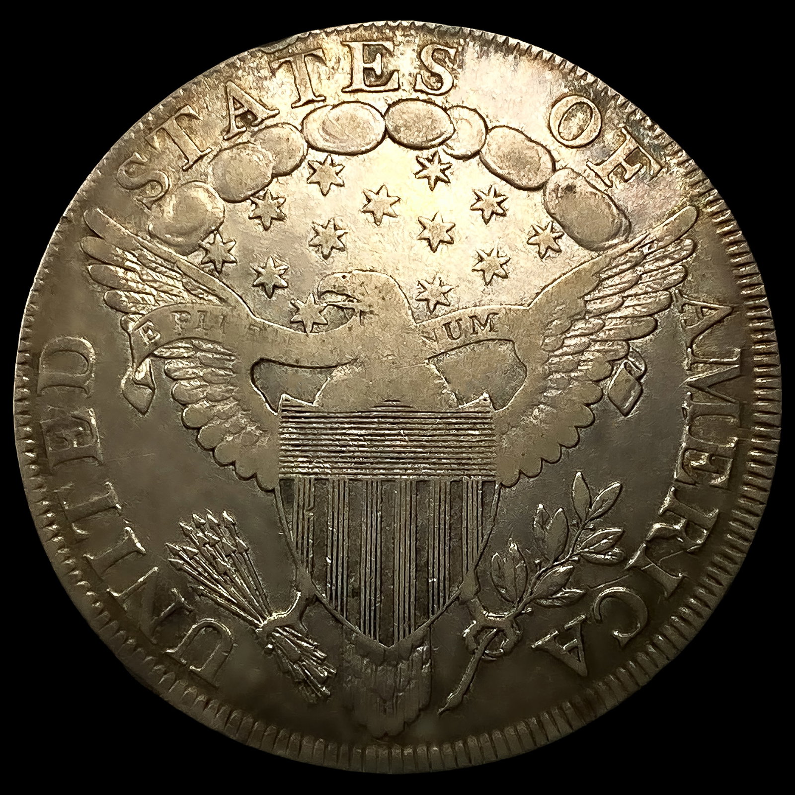 1798 Lg Eagle Draped Bust Dollar - 2