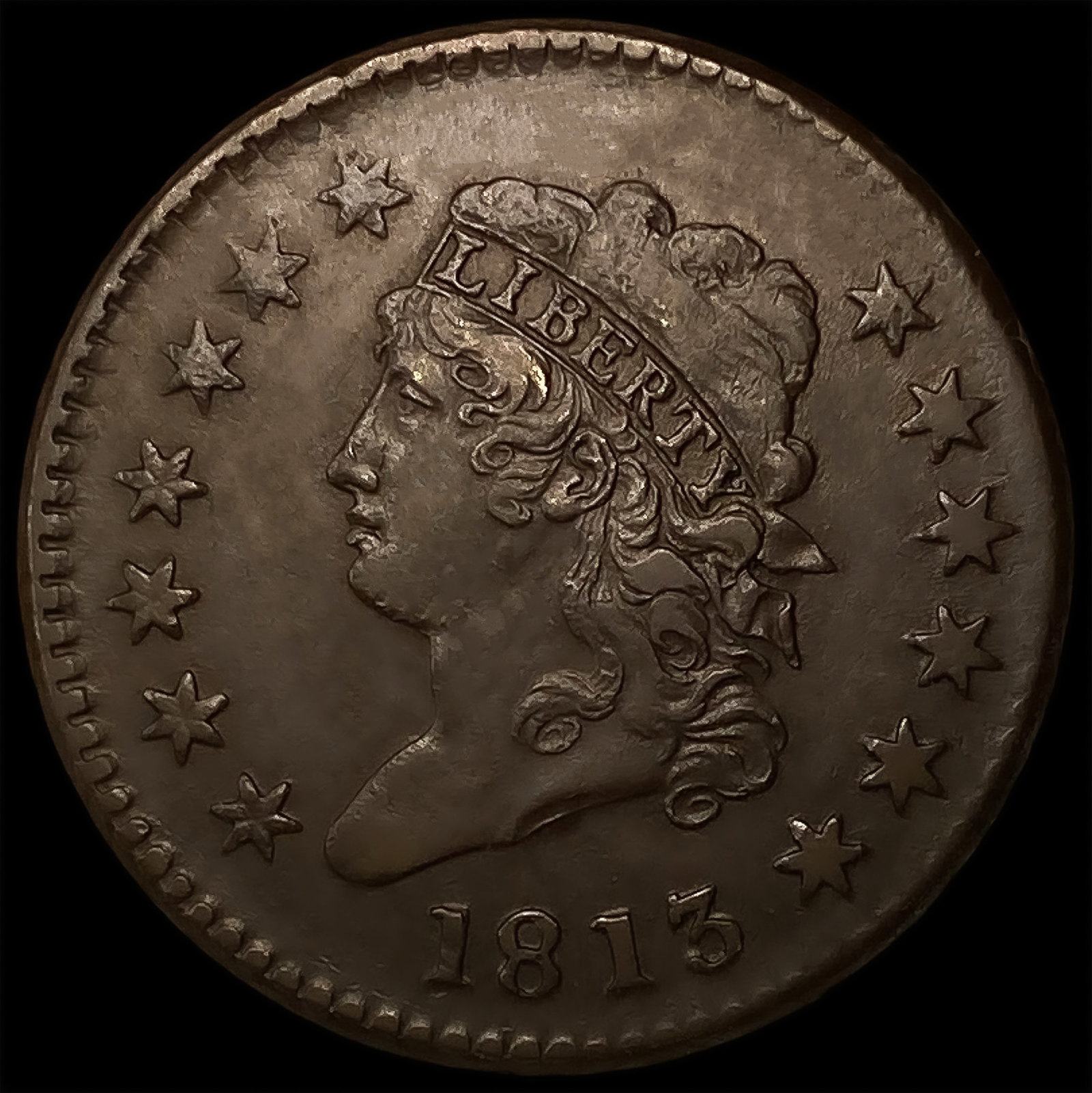 1813 Classic Head Large Cent (1 of 2)