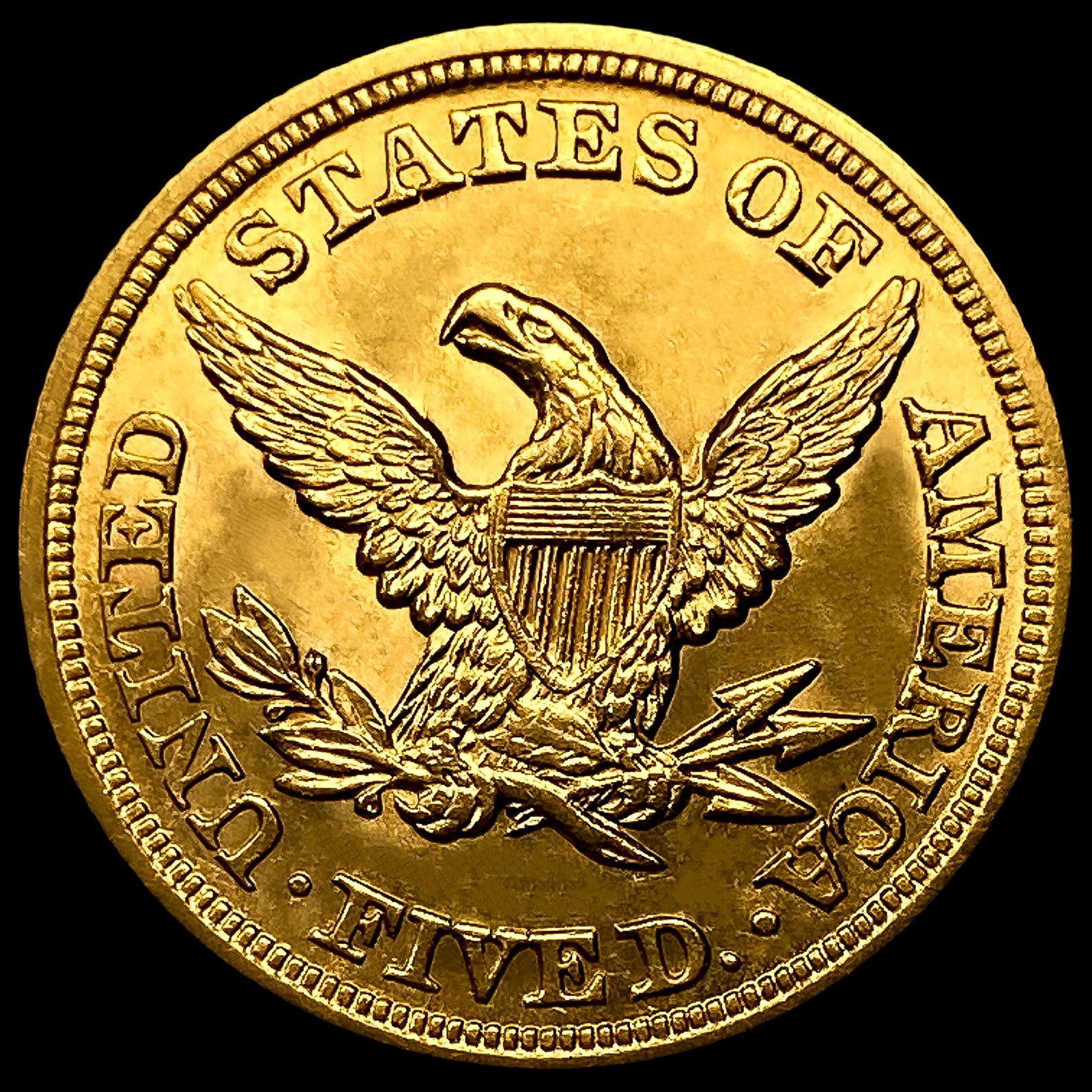 1854 $5 Gold Half Eagle - 2