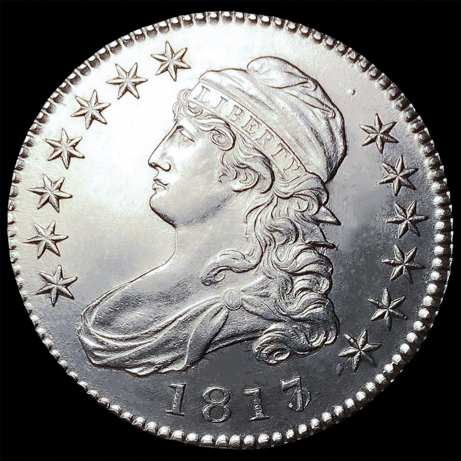 1817/3 Capped Bust Half Dollar (1 of 2)