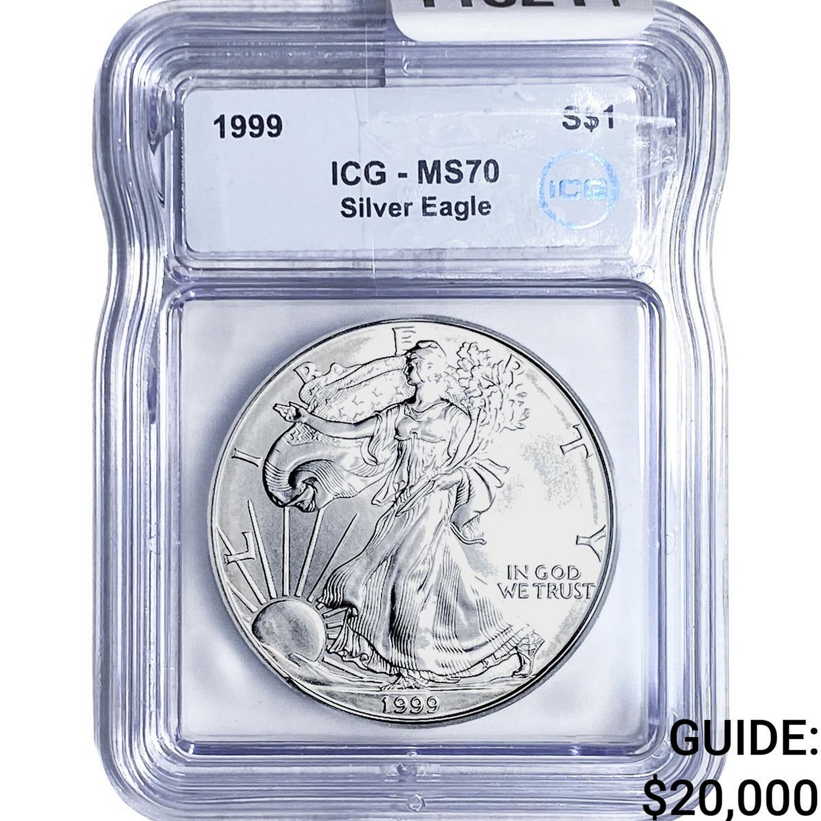 1999 Silver Eagle ICG MS70: 1999 Silver Eagle ICG MS70