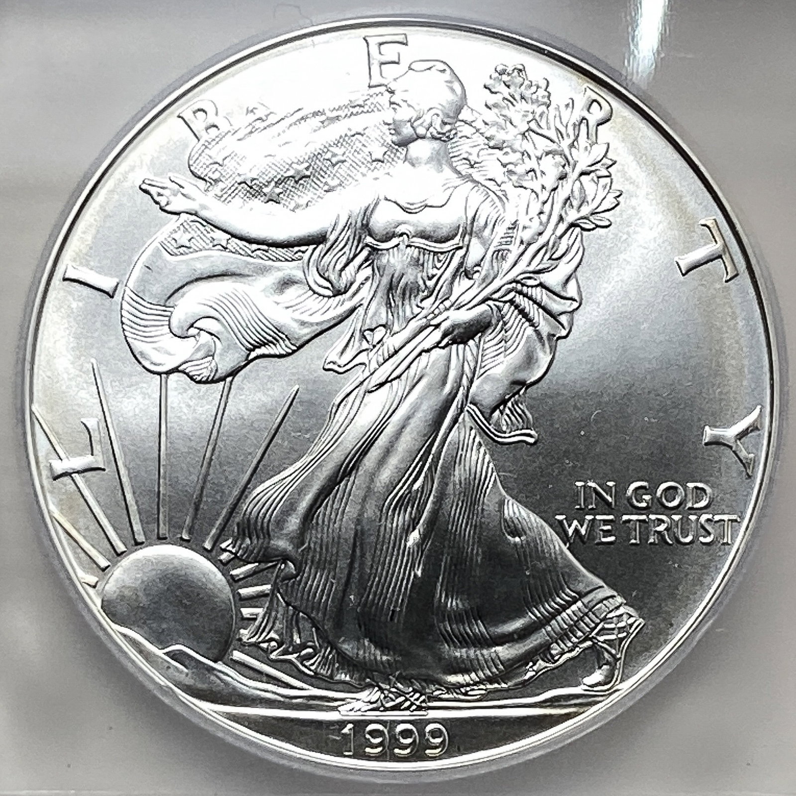 1999 Silver Eagle ICG MS70 - 3