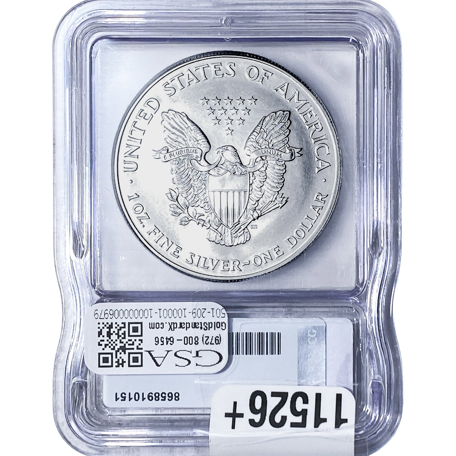 1999 Silver Eagle ICG MS70 - 2