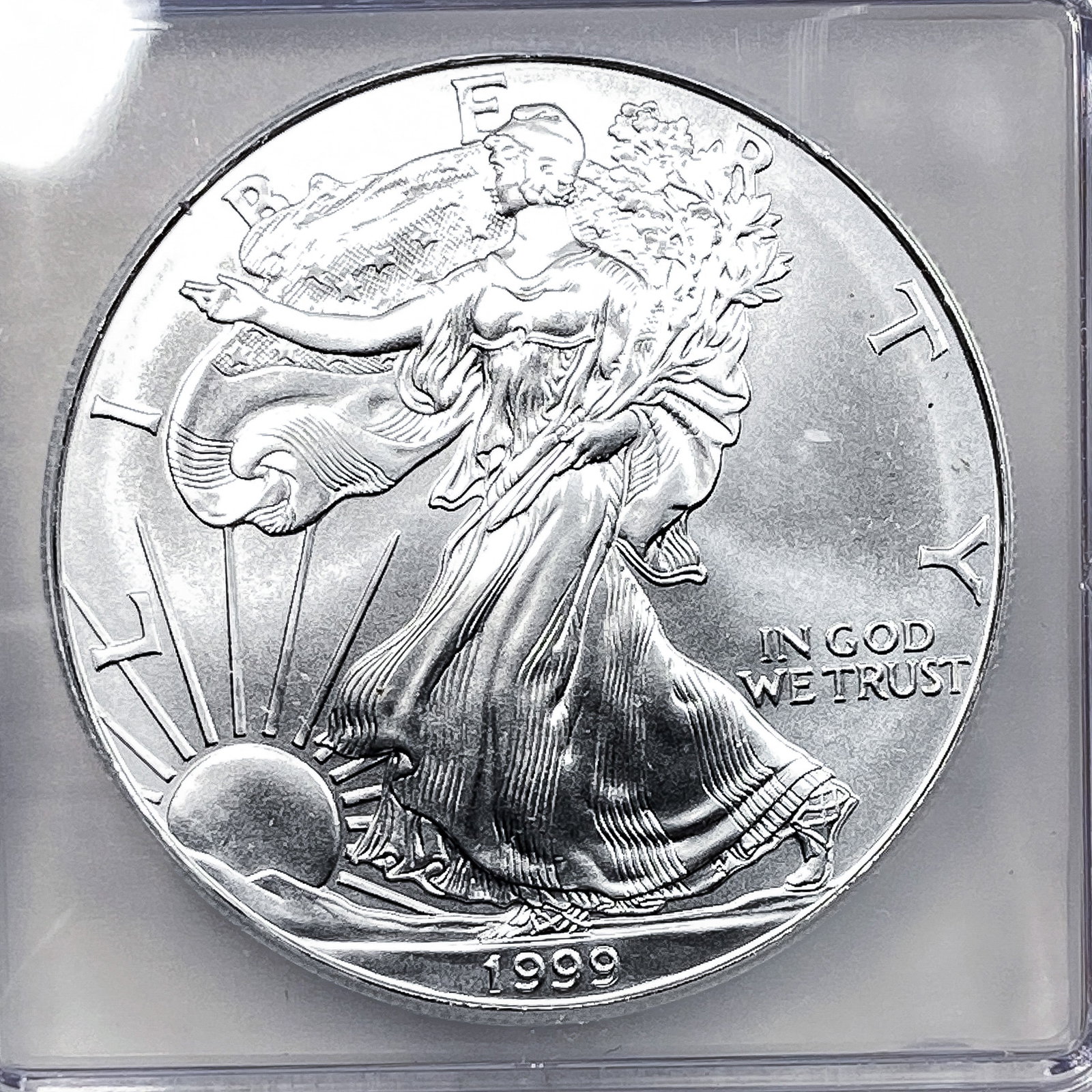 1999 Silver Eagle ICG MS70 - 3