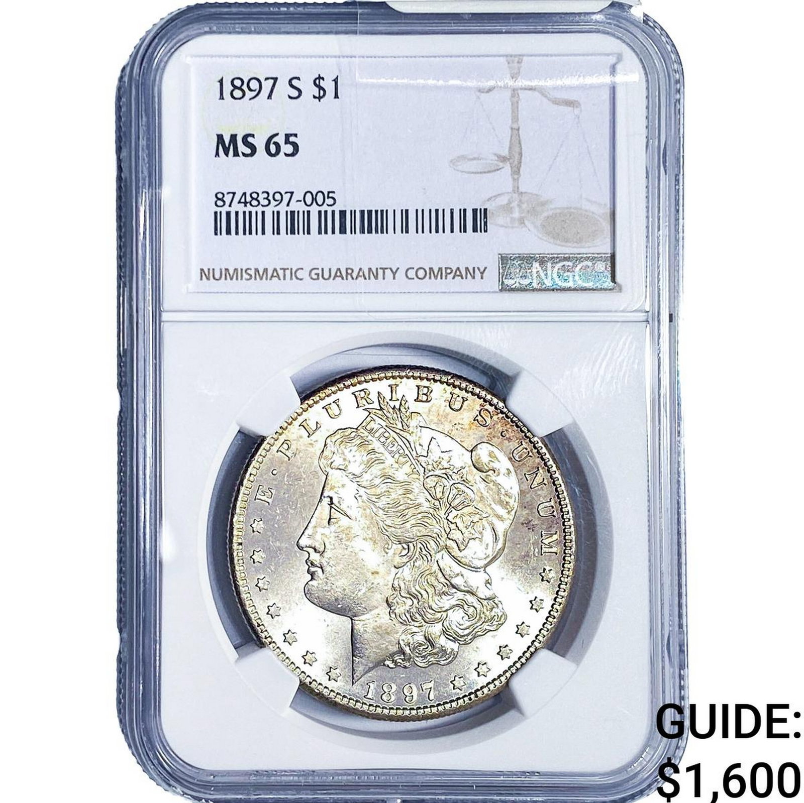 1897-S Morgan Silver Dollar NGC MS65 (1 of 4)