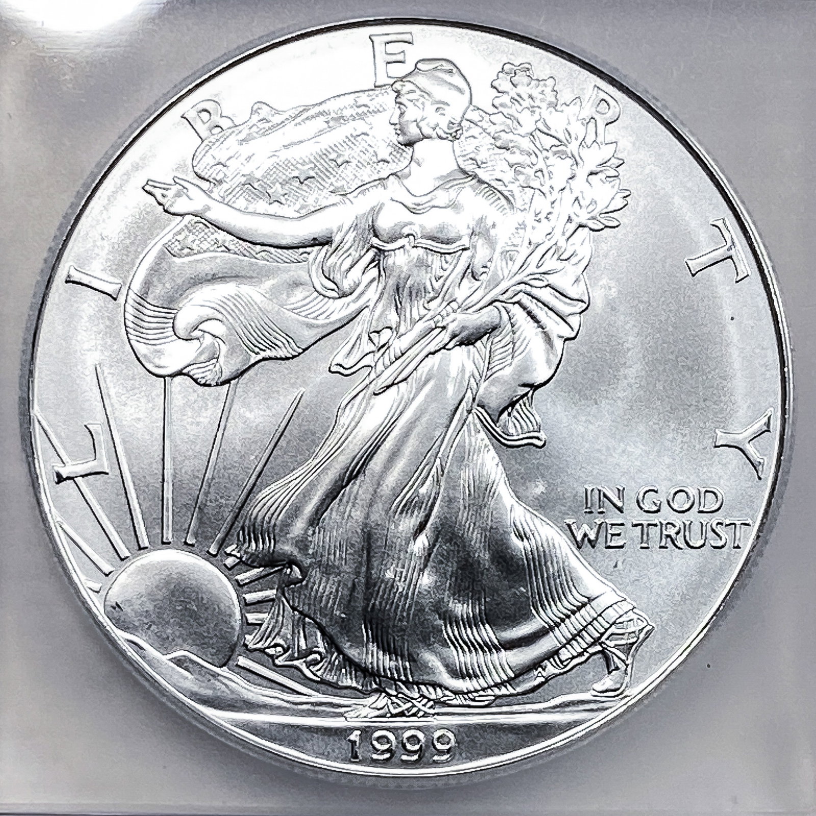 1999 Silver Eagle ICG MS70 - 3