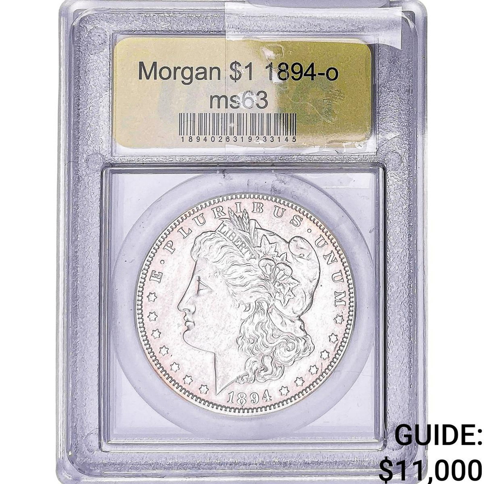 1894-O Morgan Silver Dollar USCG MS63: 1894-O Morgan Silver Dollar USCG MS63
