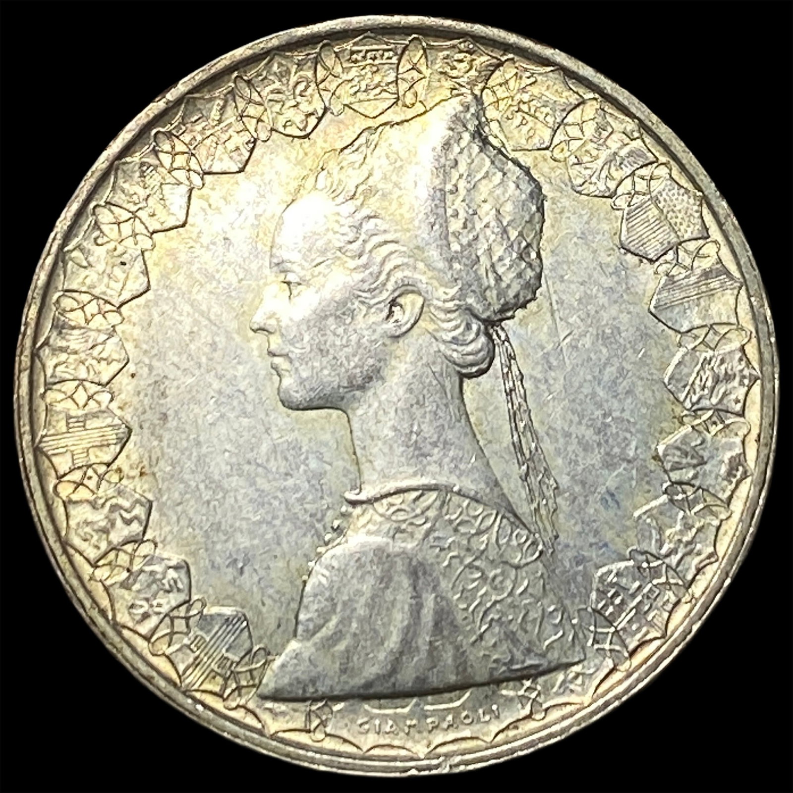 1960 Italy Silver 500 Lire: 1960 Italy Silver 500 Lire