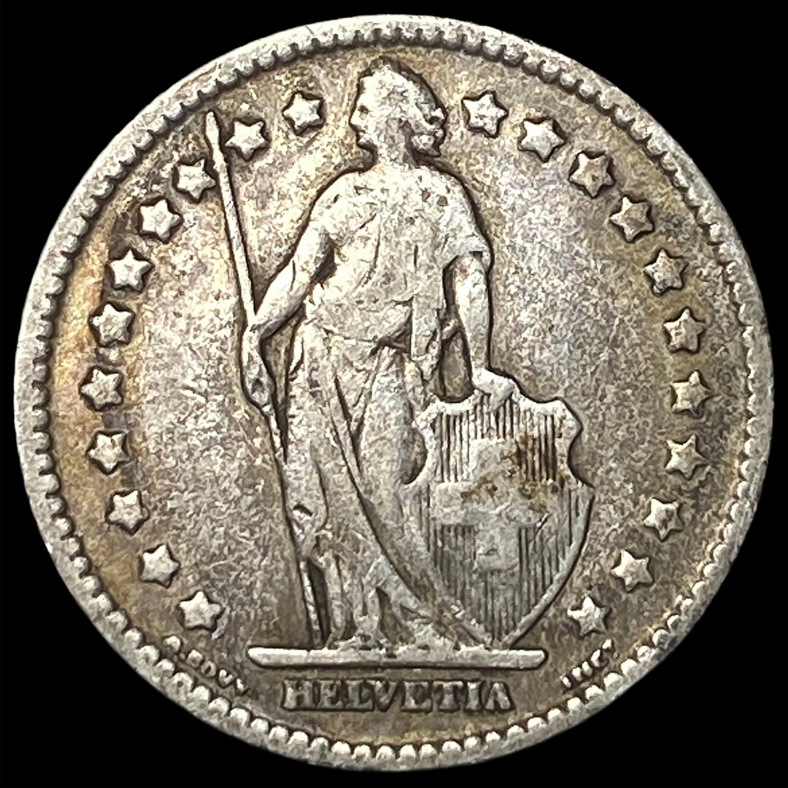 1912B Switzerland Silver Franc: 1912B Switzerland Silver Franc