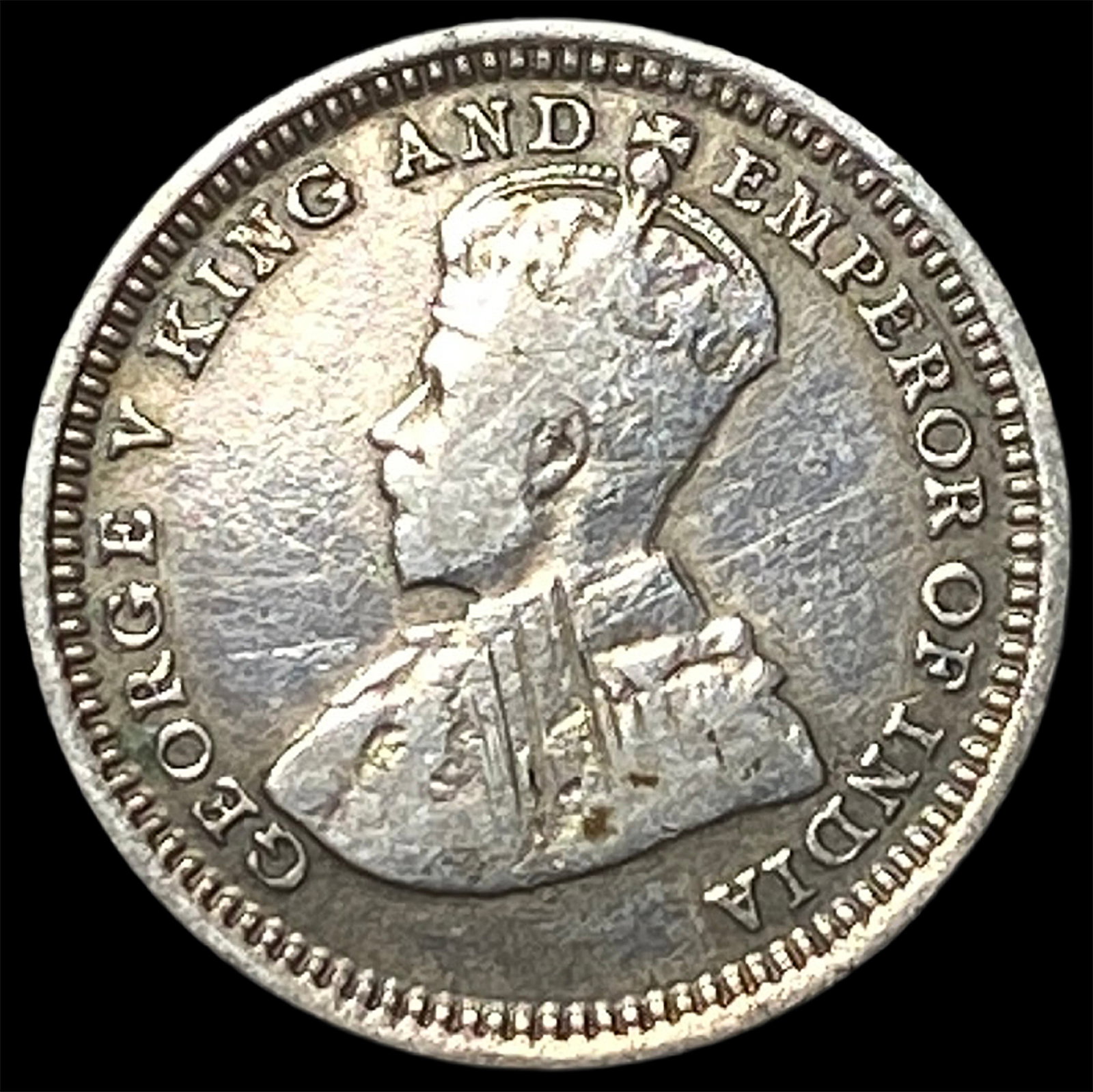 1926 Straits Settlements George V Silver 5 Cents (1 of 2)