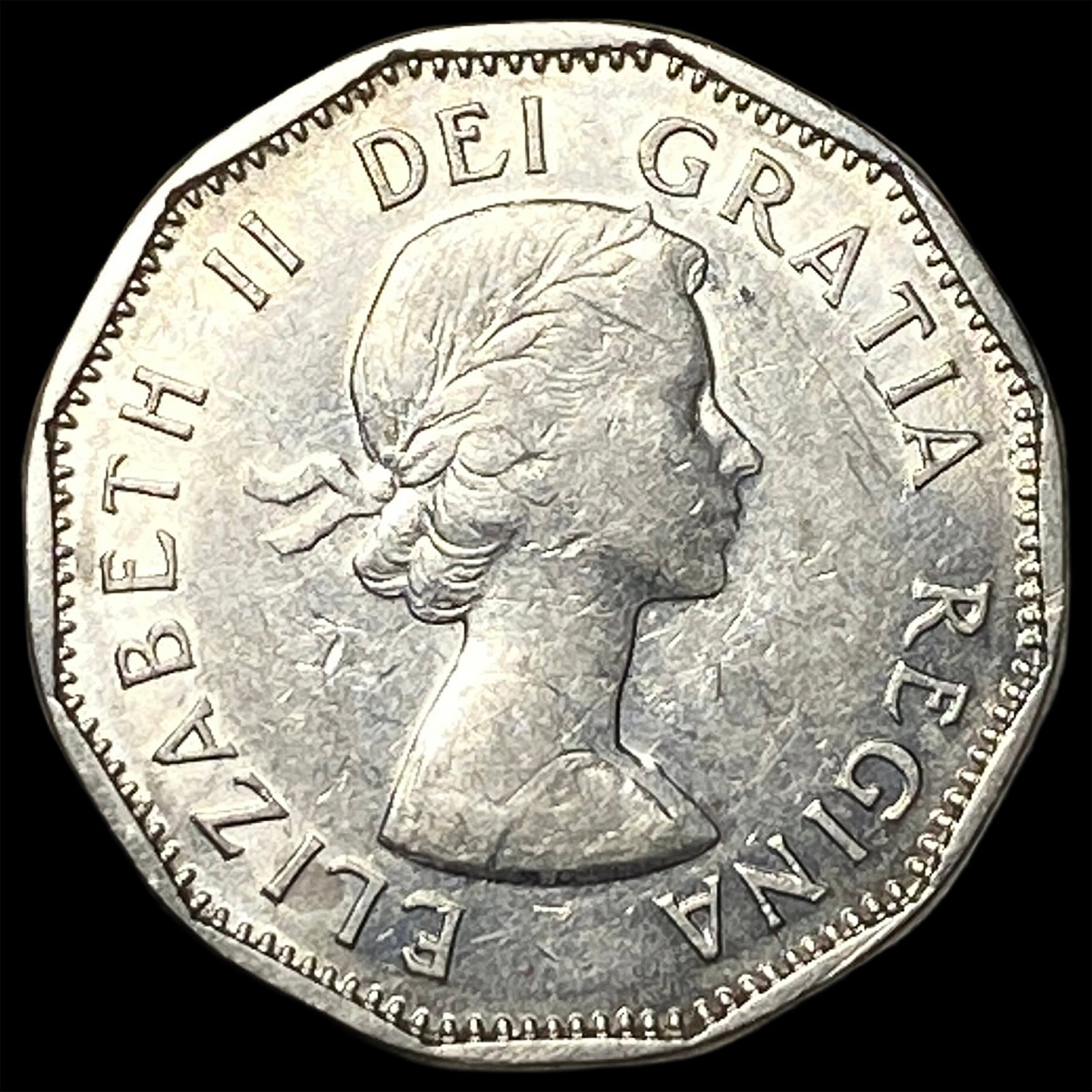 1960 Canada Nickel 5 Cents: 1960 Canada Nickel 5 Cents