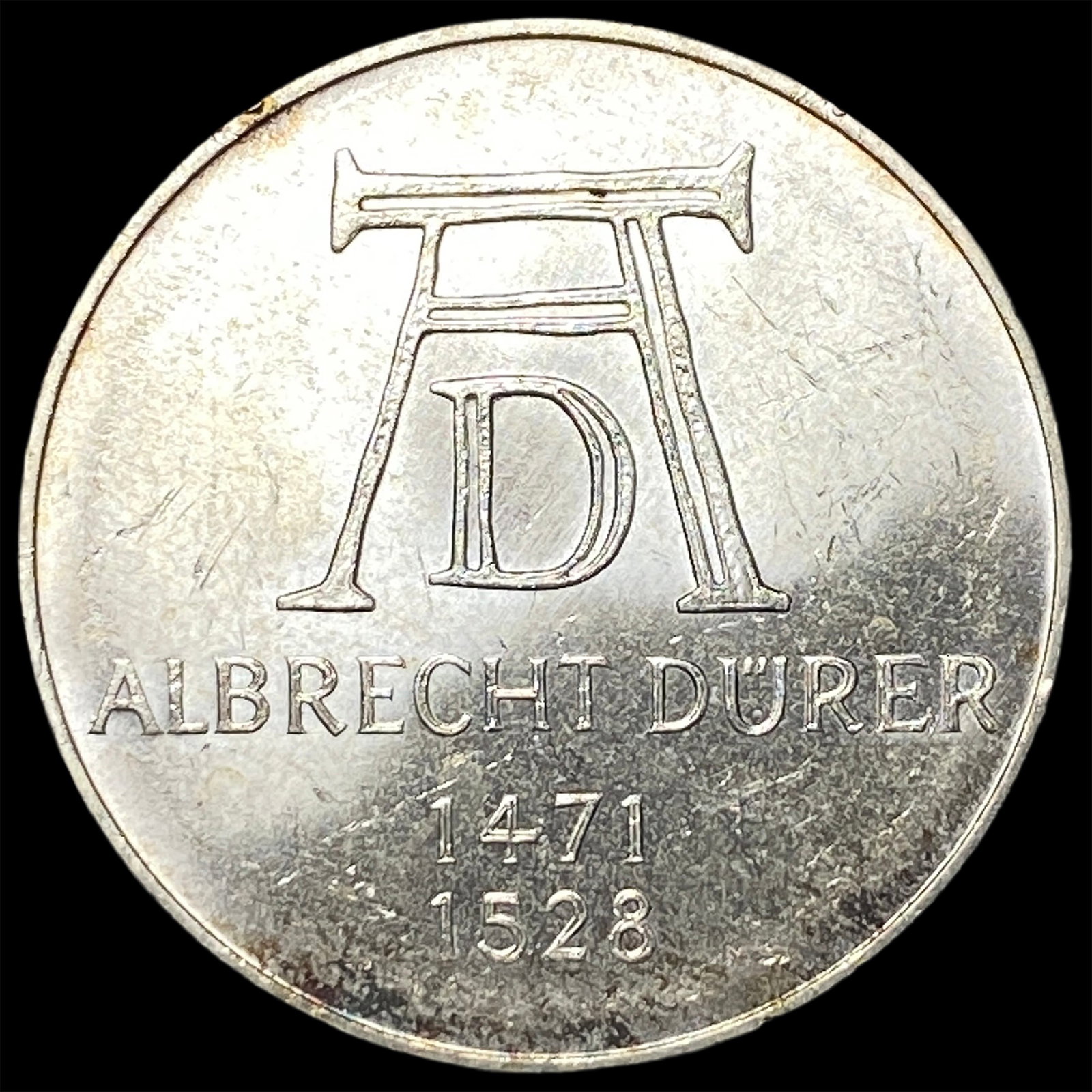 1971D West Germany Silver 5 Mark: 1971D West Germany Silver 5 Mark