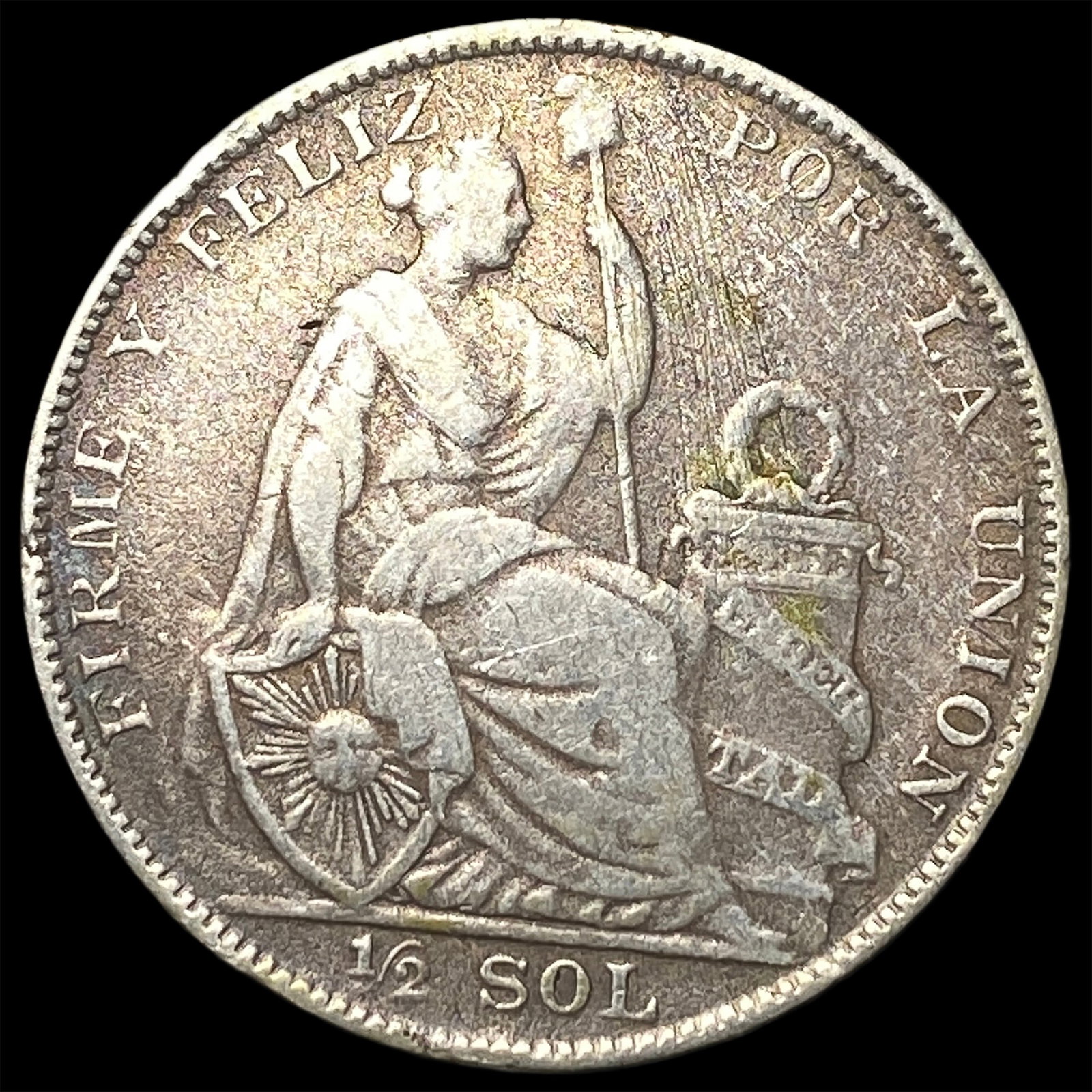 1929 Peru Silver 1/2 Sol (1 of 2)