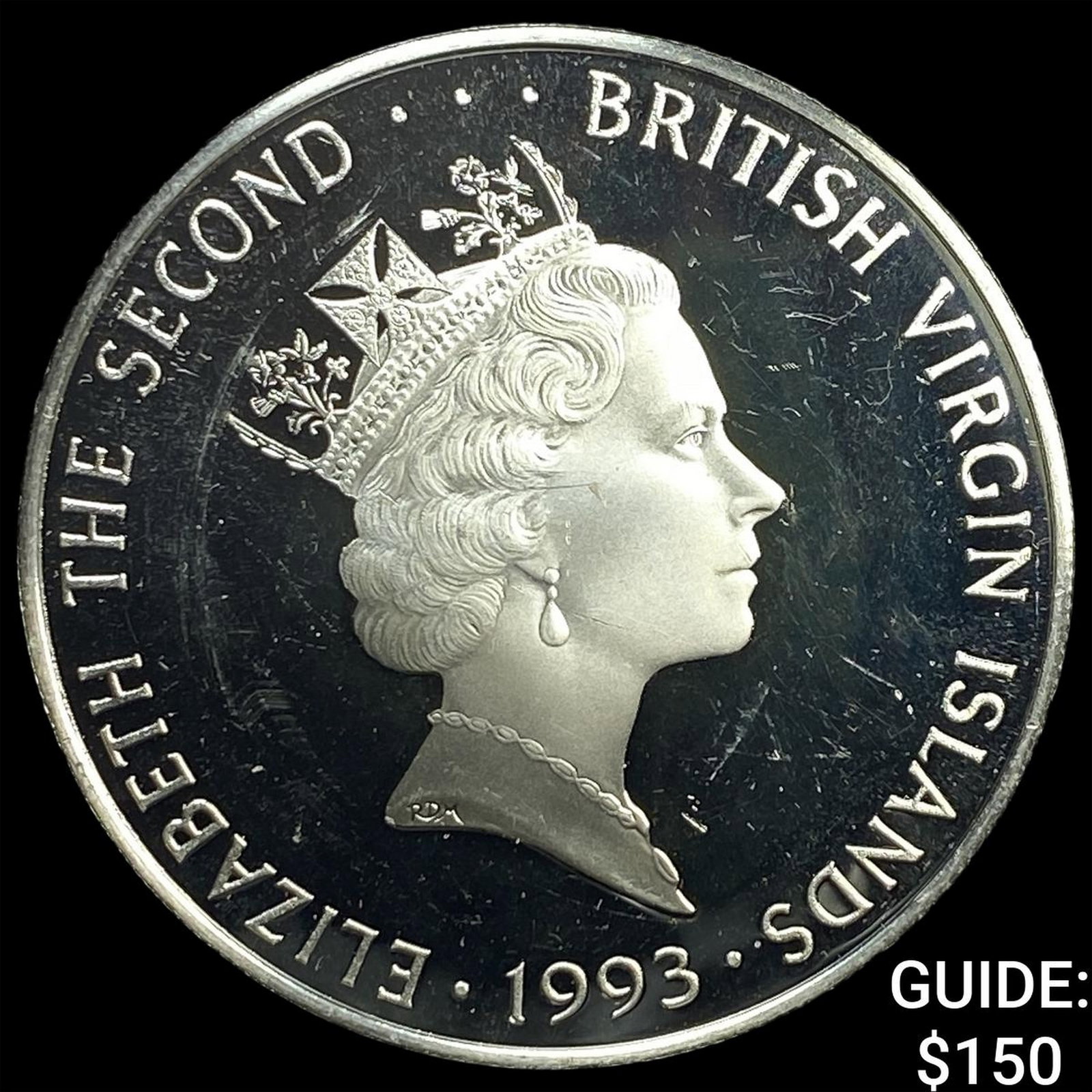 1993 British Virgin Islands Silver $25 .60oz ASW (1 of 2)