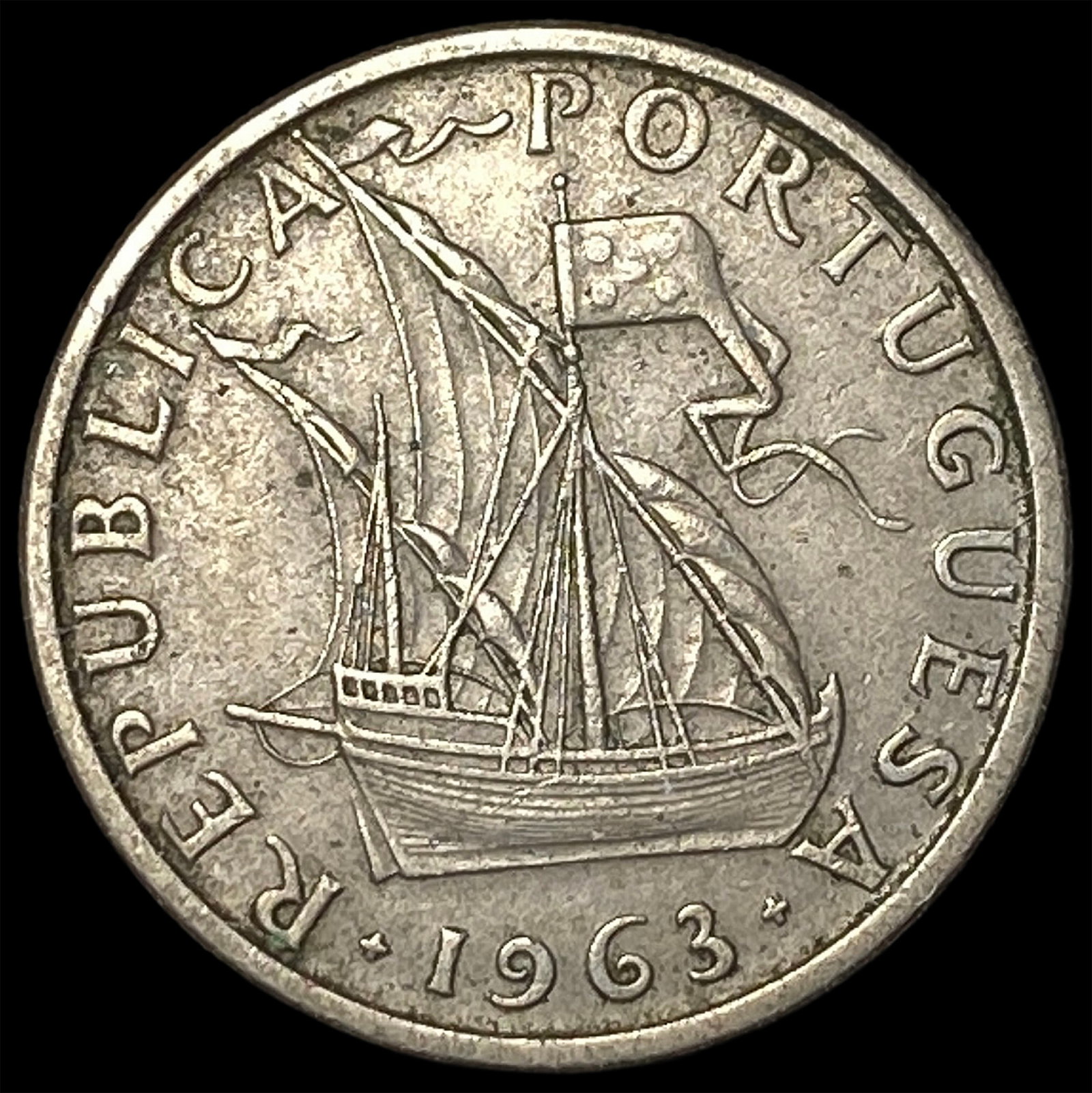 1963 Portugal Copper Nickel 5 Escudos (1 of 2)