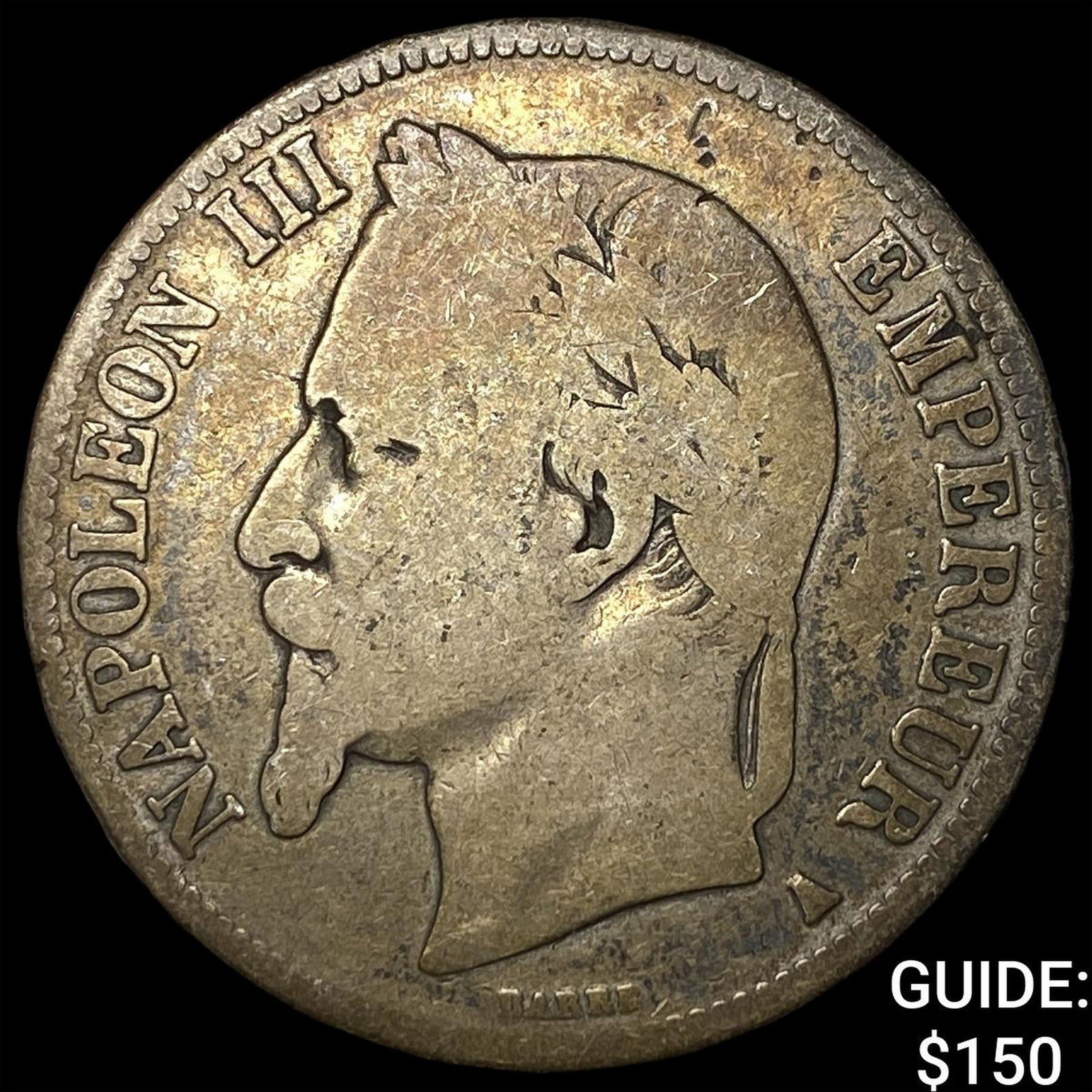 1858 France Silver 5 Francs (1 of 2)