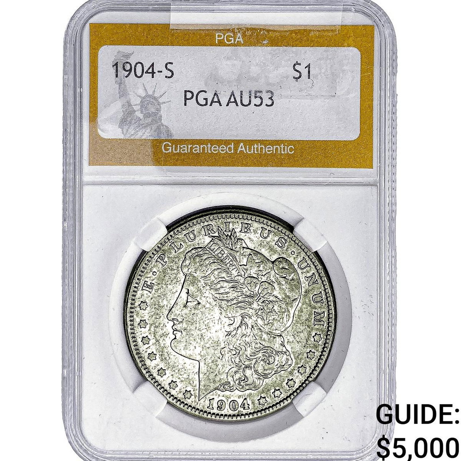 1904-S Morgan Silver Dollar PGA AU53 (1 of 2)