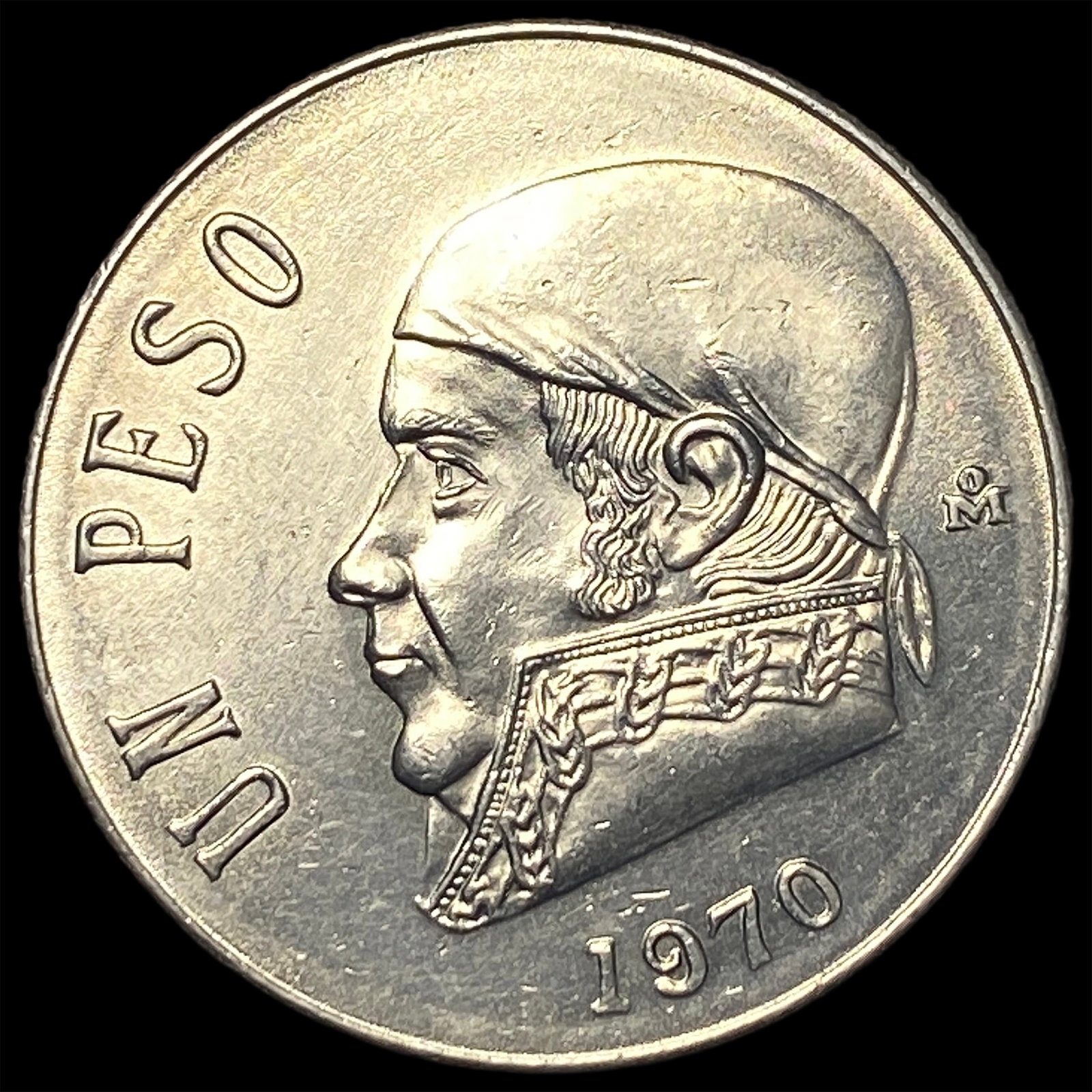 1970Mo Mexico Copper Nickel 1 Peso: 1970Mo Mexico Copper Nickel 1 Peso