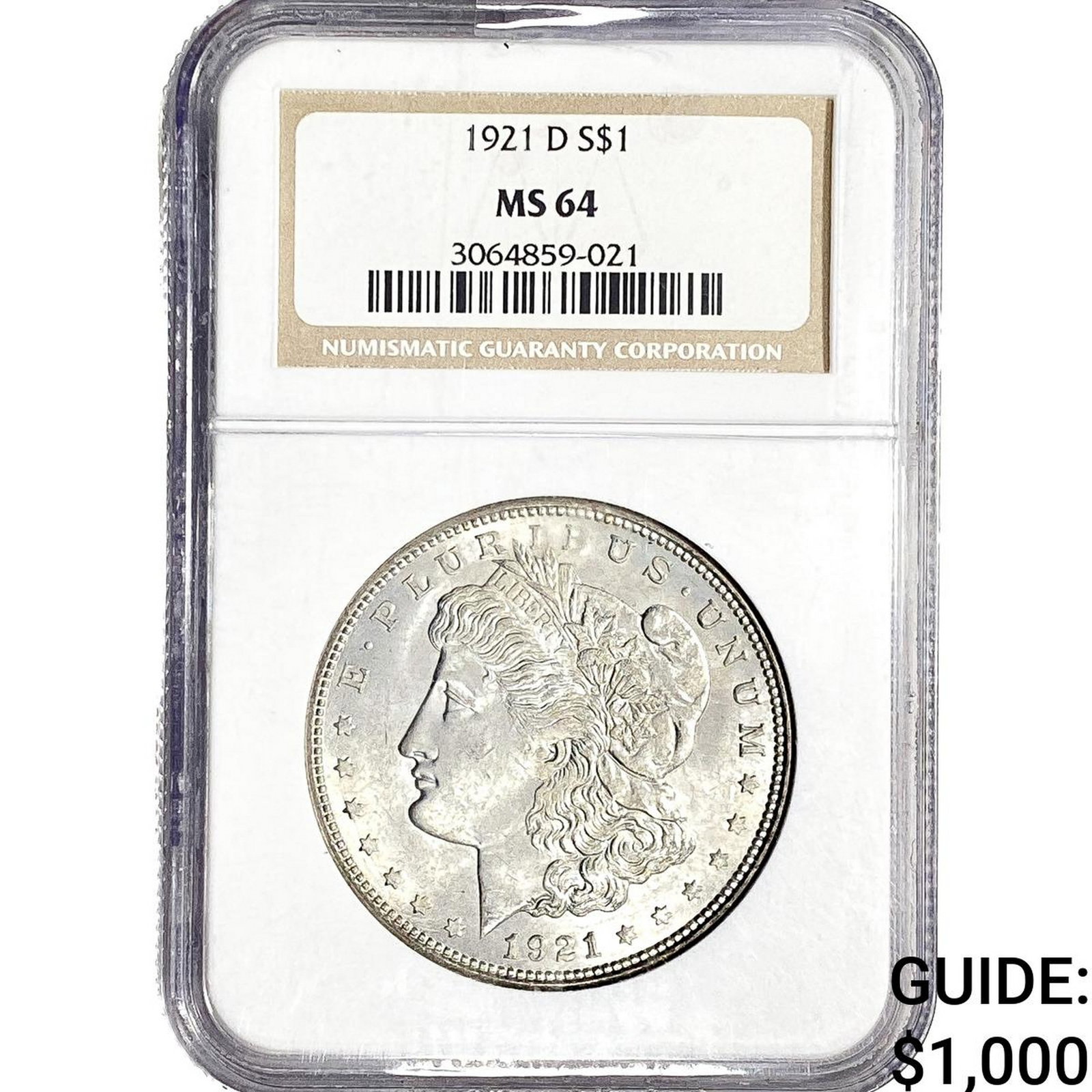 1921-D Morgan Silver Dollar NGC MS64 (1 of 2)