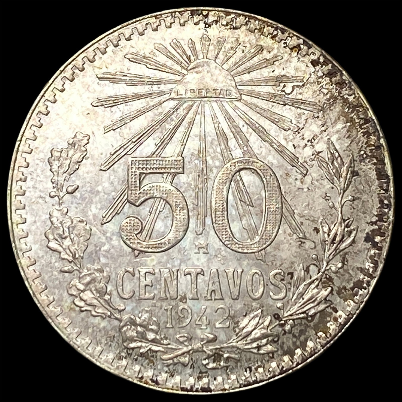 1942 Mexico Silver 50 Centavos (1 of 2)