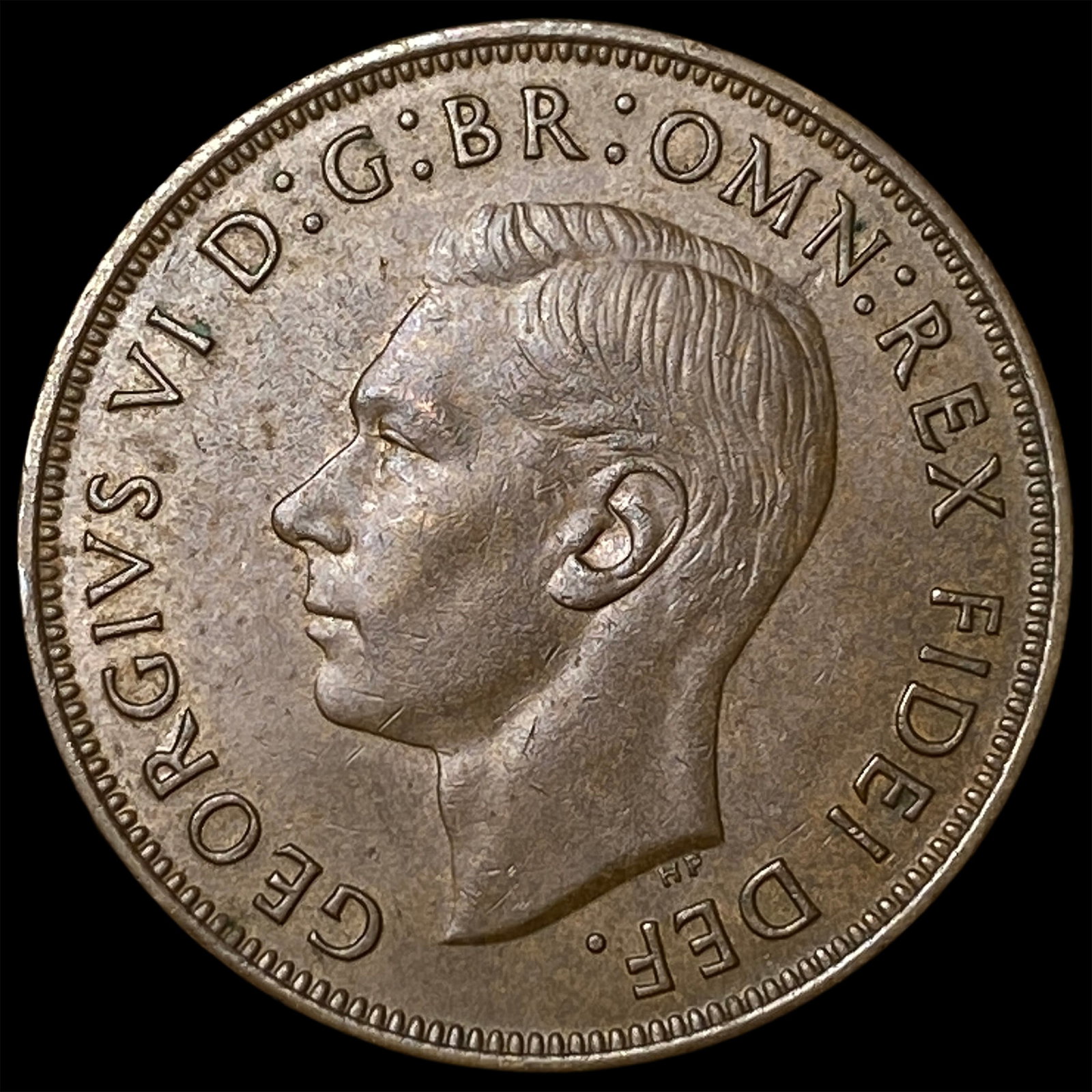 1951 Great Britain Bronze 1 Penny: 1951 Great Britain Bronze 1 Penny