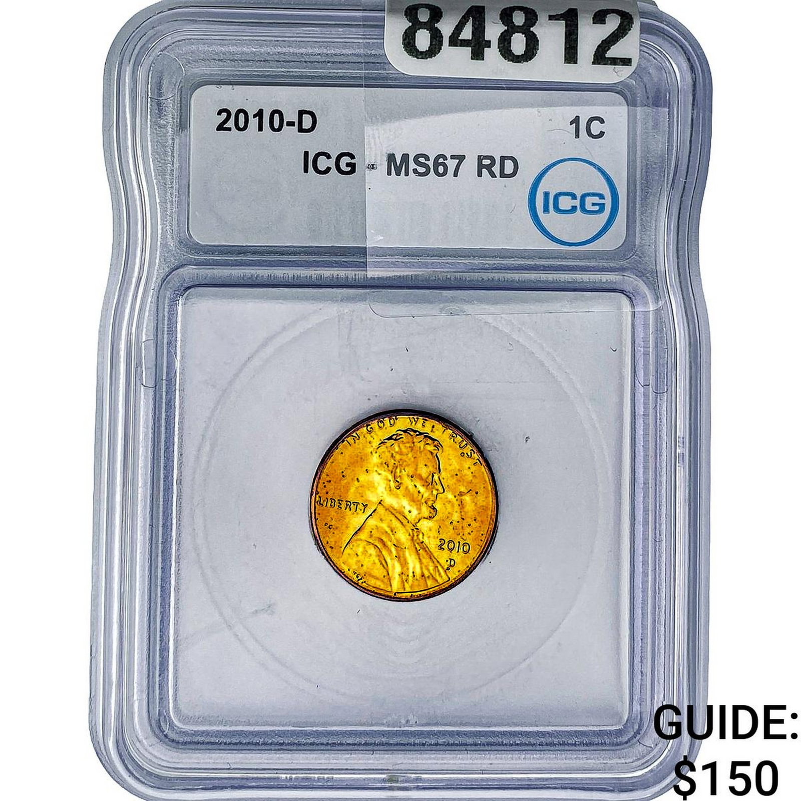 2010-D Lincoln Shield Penny ICG MS67 RD (1 of 2)