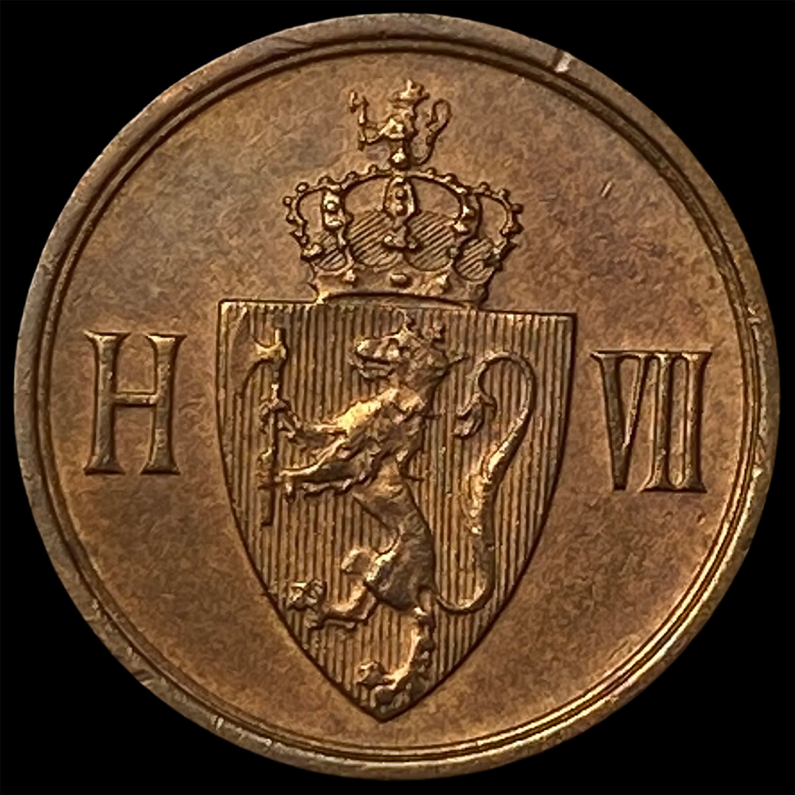 1906 Norway Bronze 1 Ore (1 of 2)
