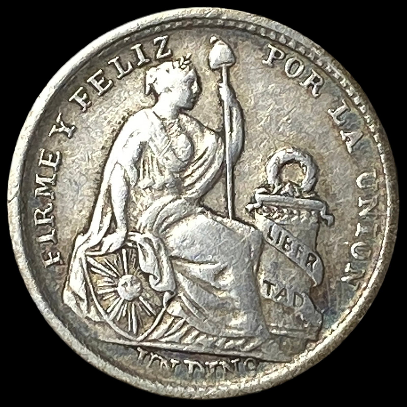 1911 FG Peru Silver Dinero (1 of 2)