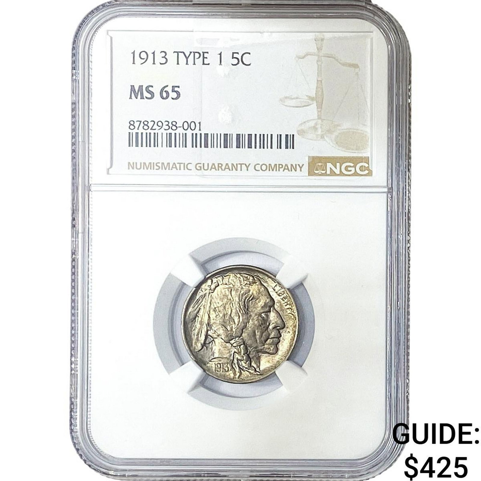 1913 Buffalo Nickel NGC MS65 (1 of 2)