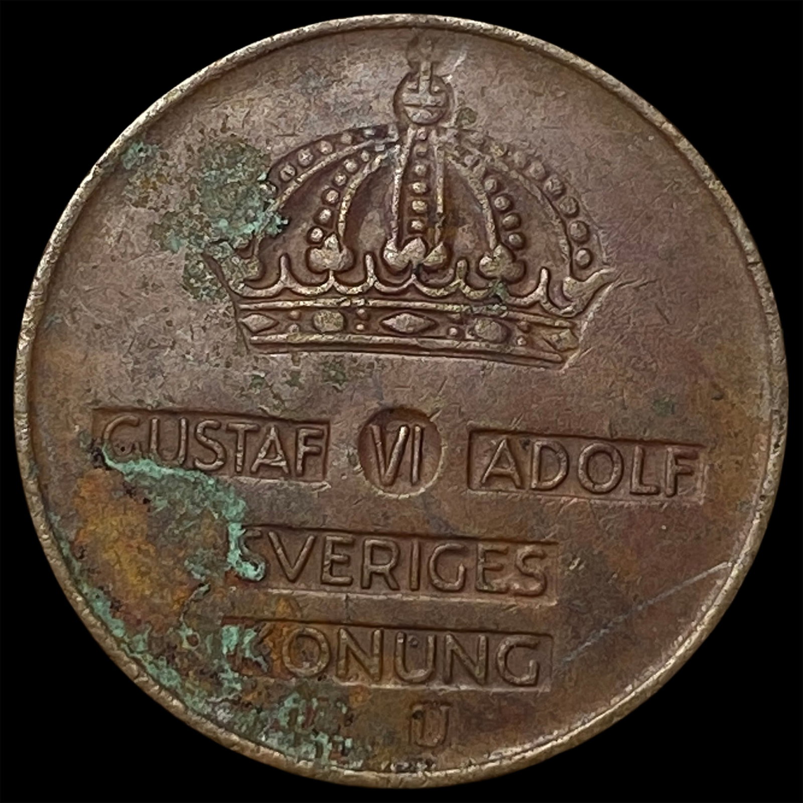 1962 Sweden Bronze 5 Ore: 1962 Sweden Bronze 5 Ore