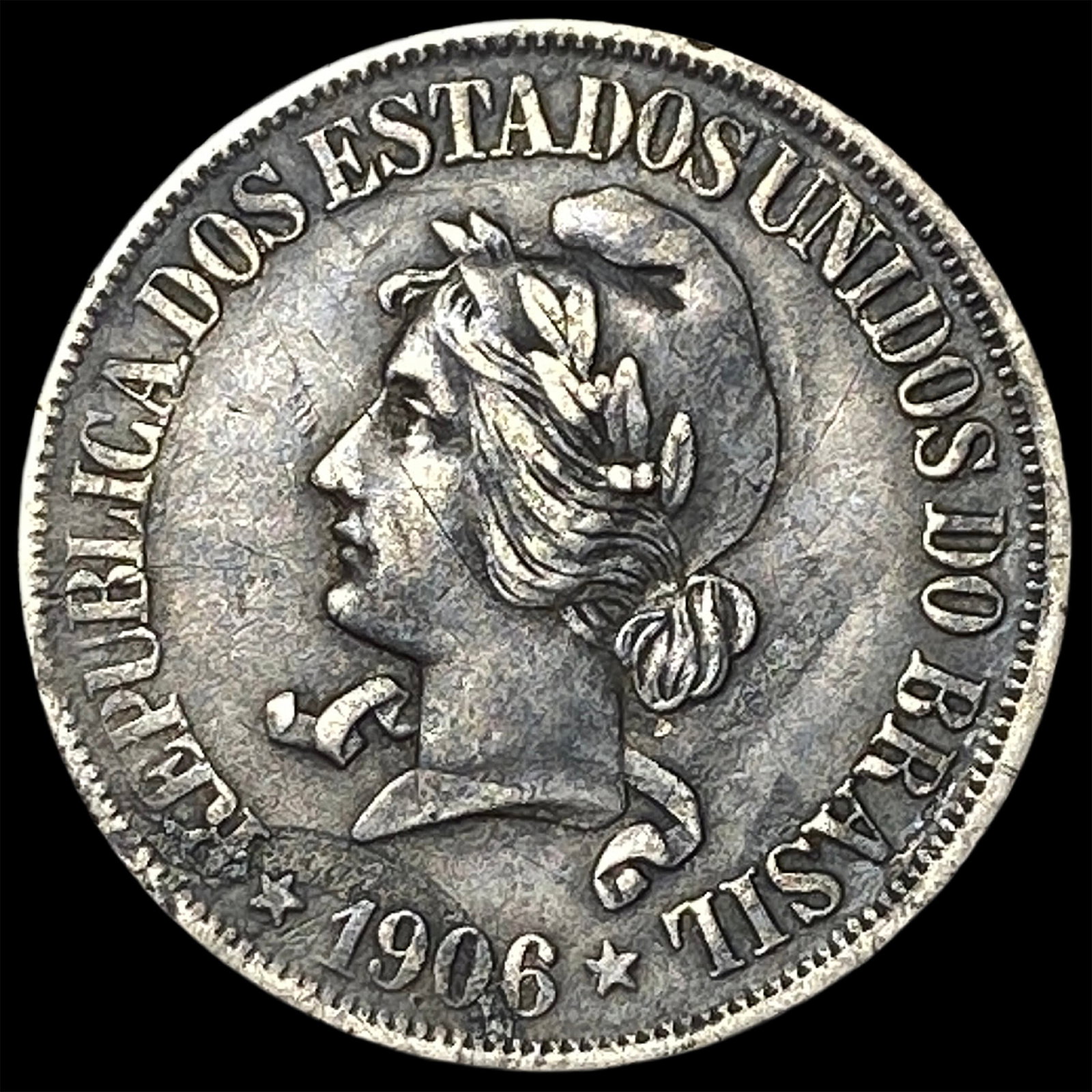 1906 Brazil Silver 500 Reis (1 of 2)