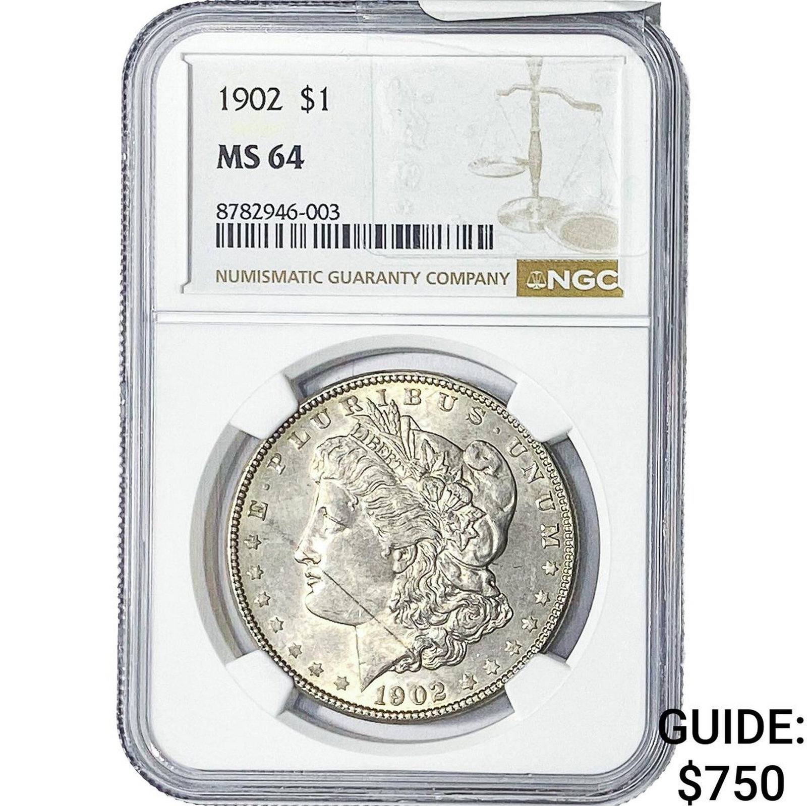 1902 Morgan Silver Dollar NGC MS64 (1 of 2)