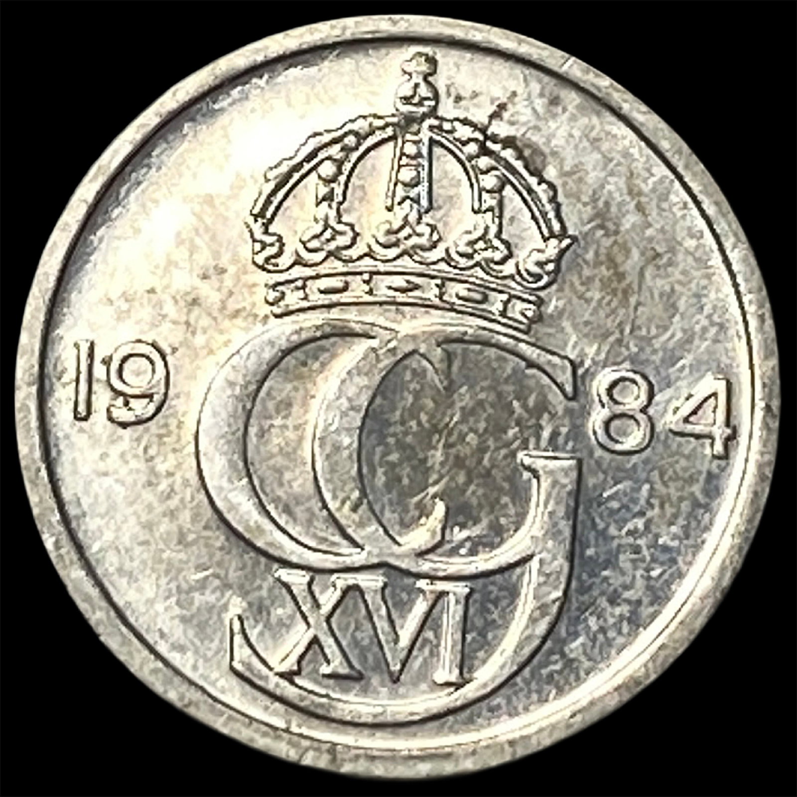 1984 Denmark Copper Nickel 10 Ore: 1984 Denmark Copper Nickel 10 Ore
