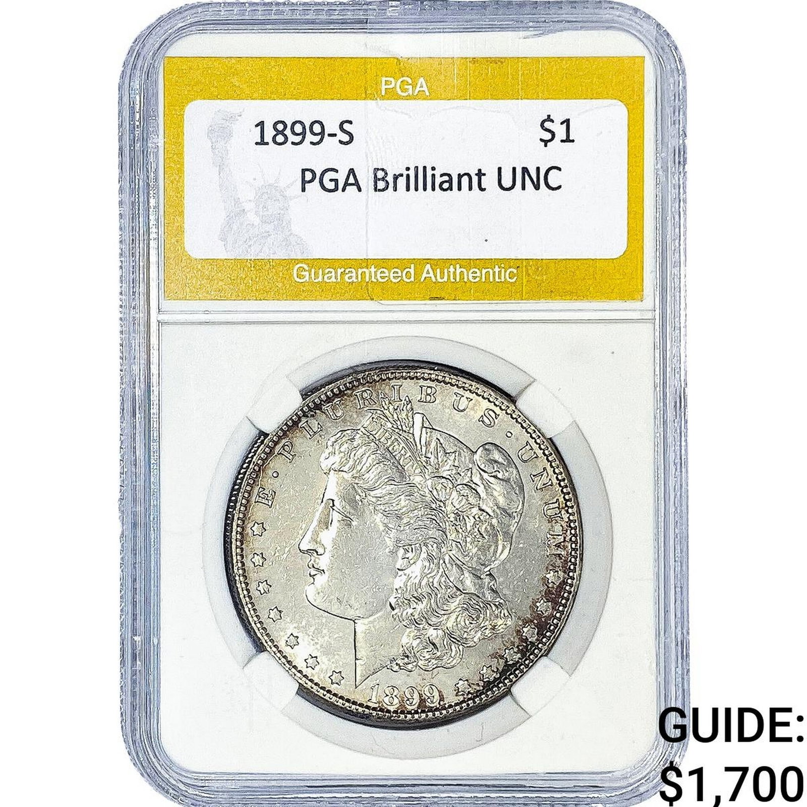 1899-S Morgan Silver Dollar PGA Brilliant UNC (1 of 2)