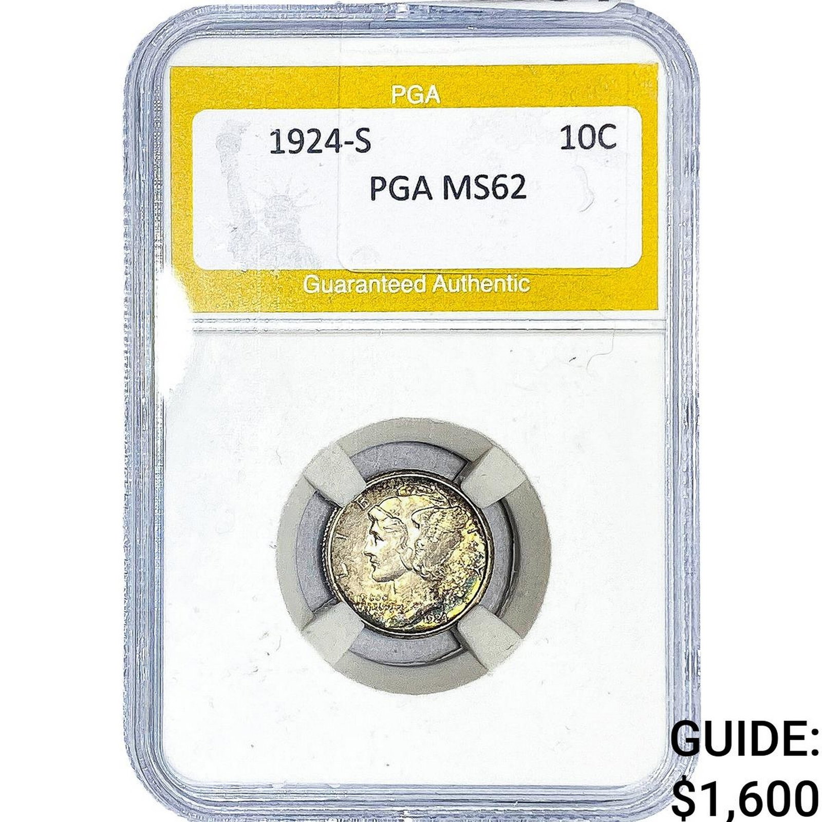 1924-S Mercury Silver Dime PGA MS62 (1 of 2)