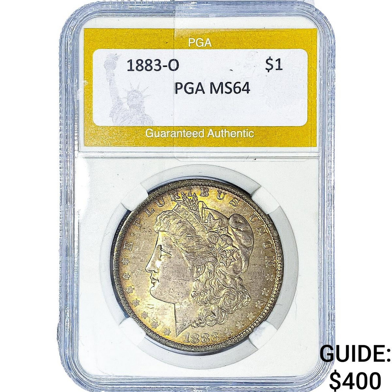 1883-O Morgan Silver Dollar PGA MS64: 1883-O Morgan Silver Dollar PGA MS64
