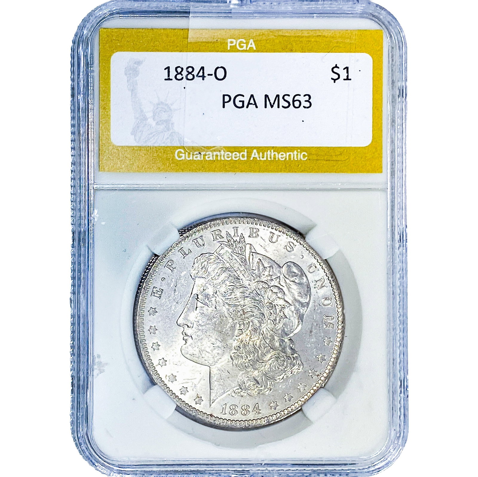 1884-O Morgan Silver Dollar PGA MS63: 1884-O Morgan Silver Dollar PGA MS63