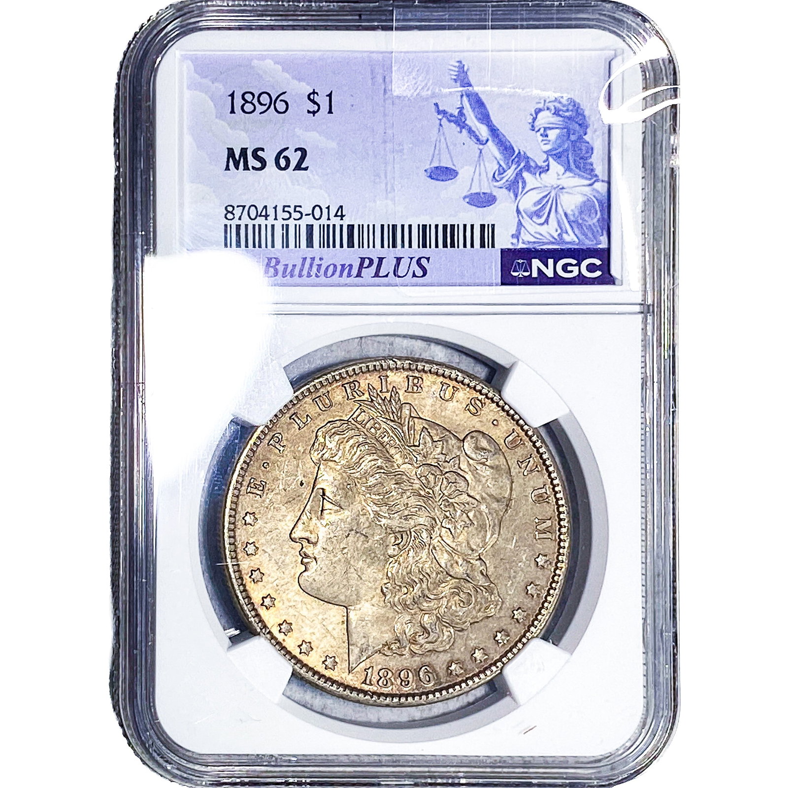 1896 Morgan Silver Dollar NGC MS62 (1 of 2)