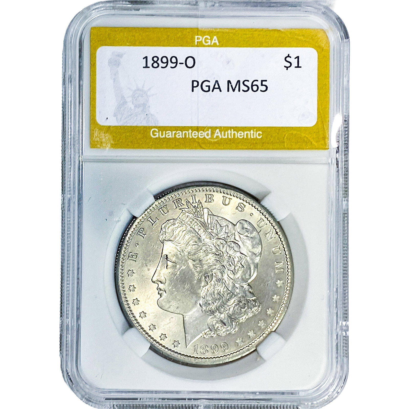 1899-O Morgan Silver Dollar PGA MS65: 1899-O Morgan Silver Dollar PGA MS65