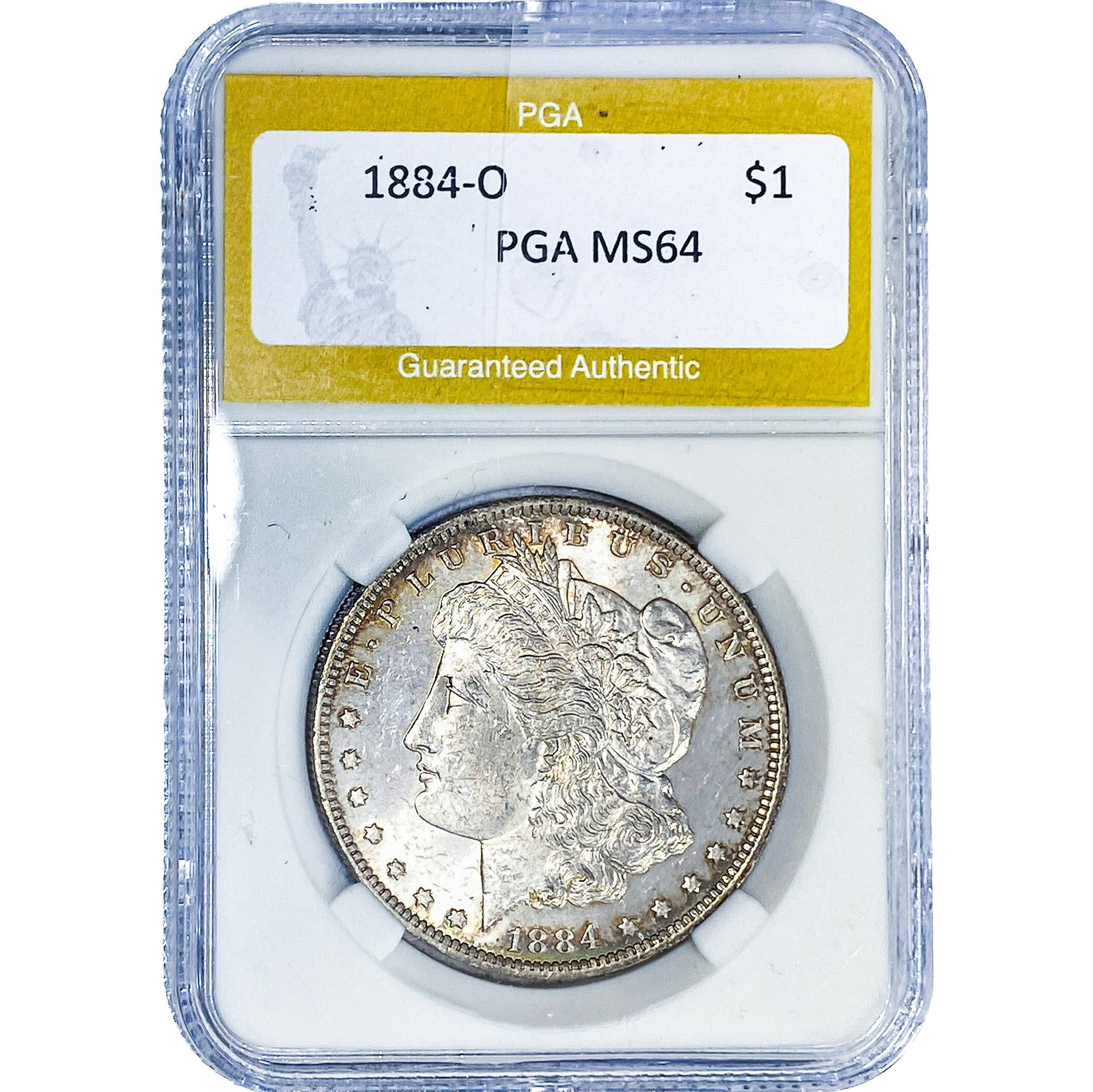 1884-O Morgan Silver Dollar PGA MS64 (1 of 2)