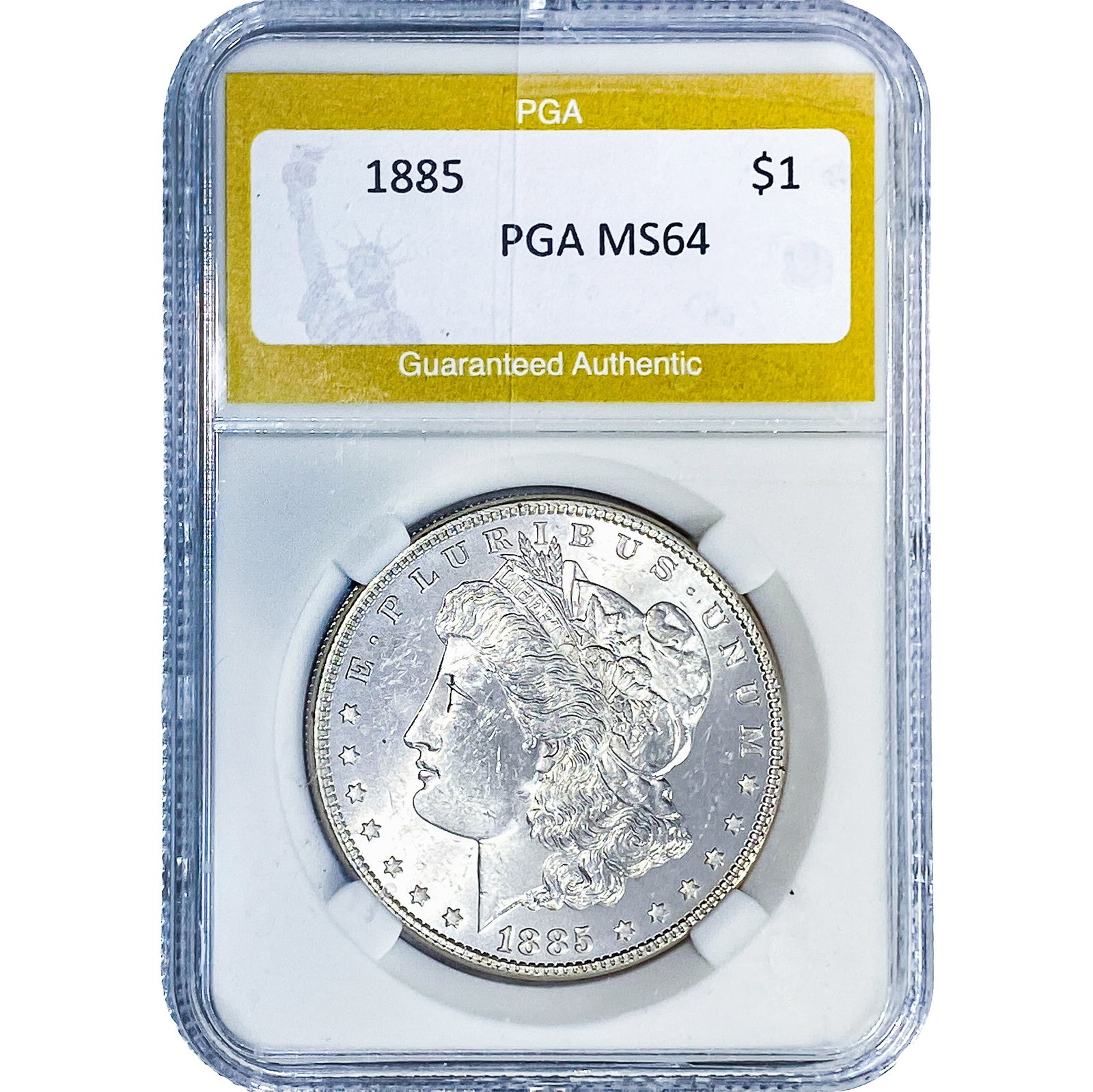 1885 Morgan Silver Dollar PGA MS64: 1885 Morgan Silver Dollar PGA MS64